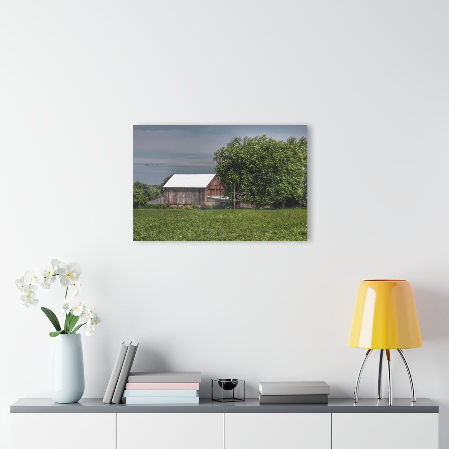 U R There Photography Castle Road Cow Barn III Rustic Farmhouse Acrylic Wall Print