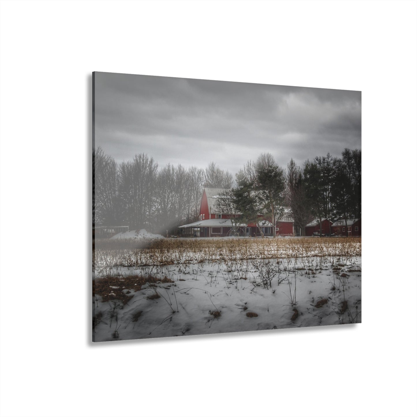 Rustic Farmhouse Wall Print Featuring Across the Field in Thornville