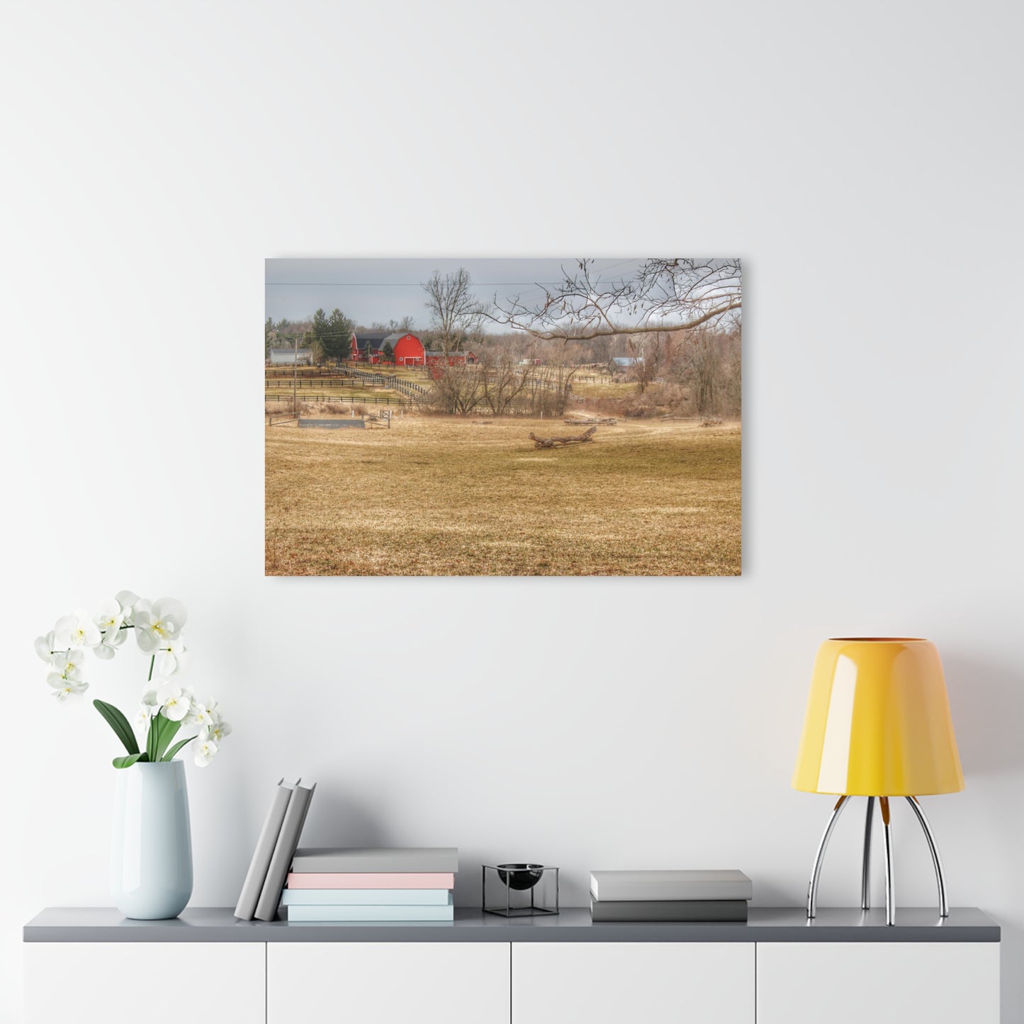 U R There Photography Beyond the Trees on Rock Valley Road Rustic Farmhouse Acrylic Wall Print