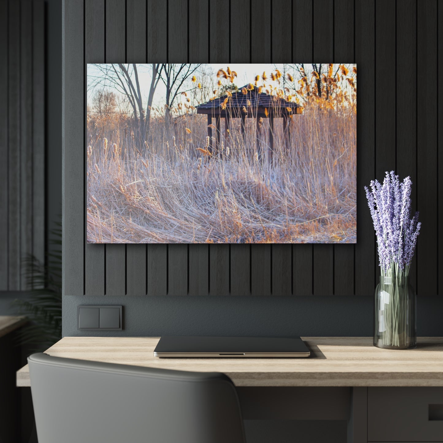U R There Photography Haines Hidden Gazebo Rustic Farmhouse Acrylic Wall Print