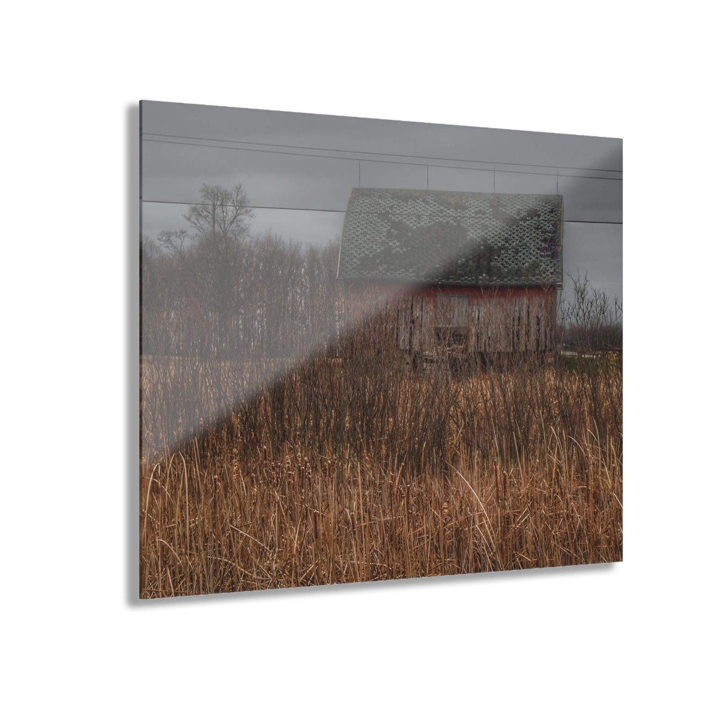 U R There Photography Brown Road Rustic Rustic Farmhouse Acrylic Wall Print