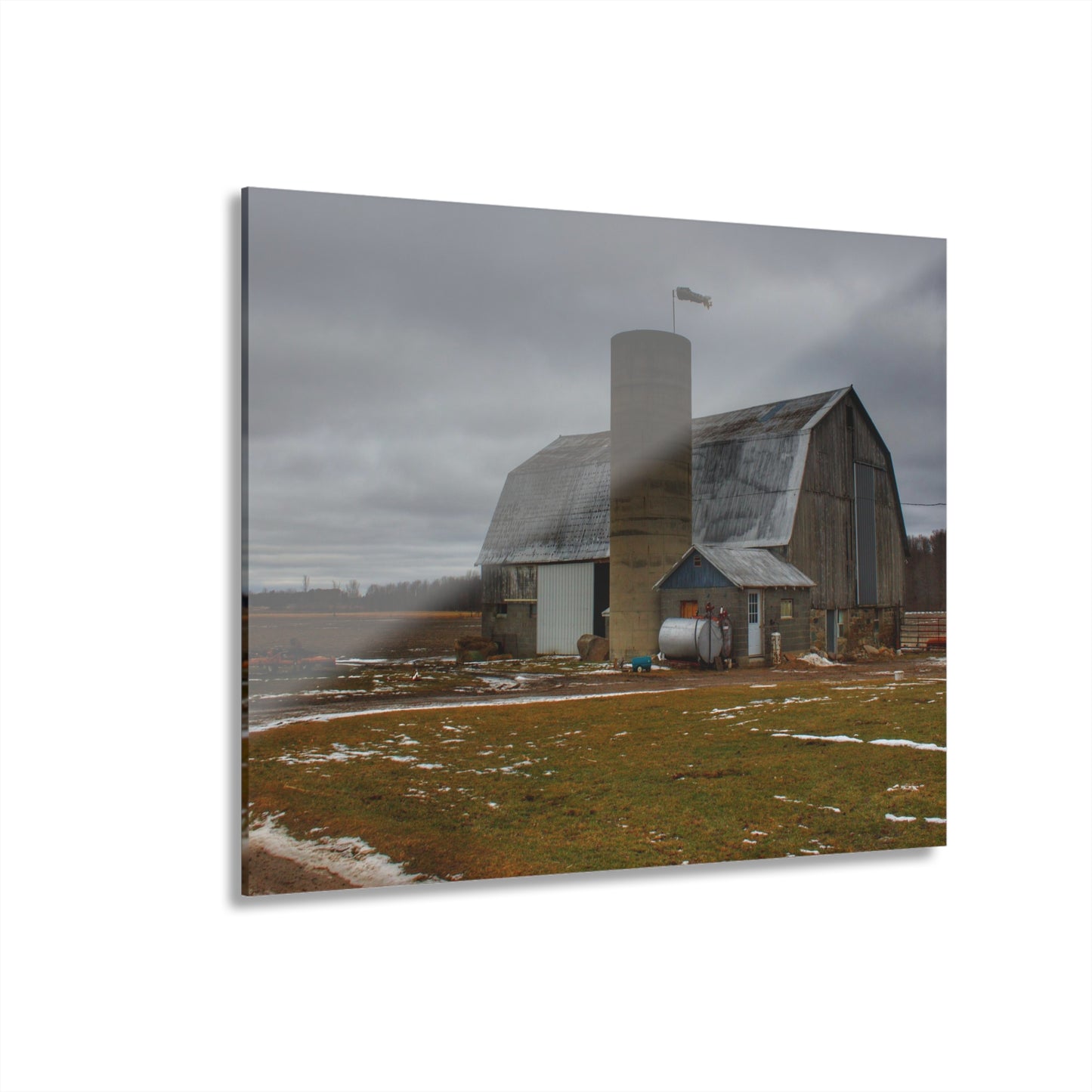 U R There Photography Chapman Road Grey I Rustic Farmhouse Acrylic Wall Print