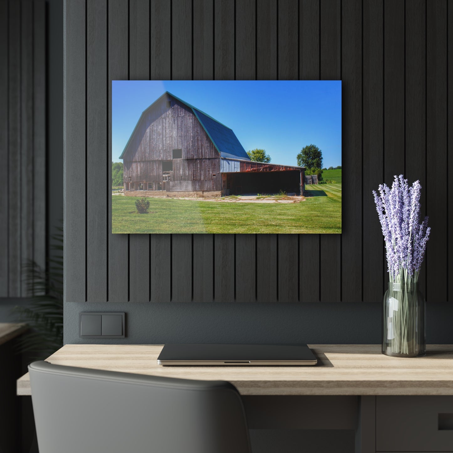 U R There Photography Bishop Grey I Rustic Farmhouse Acrylic Wall Print