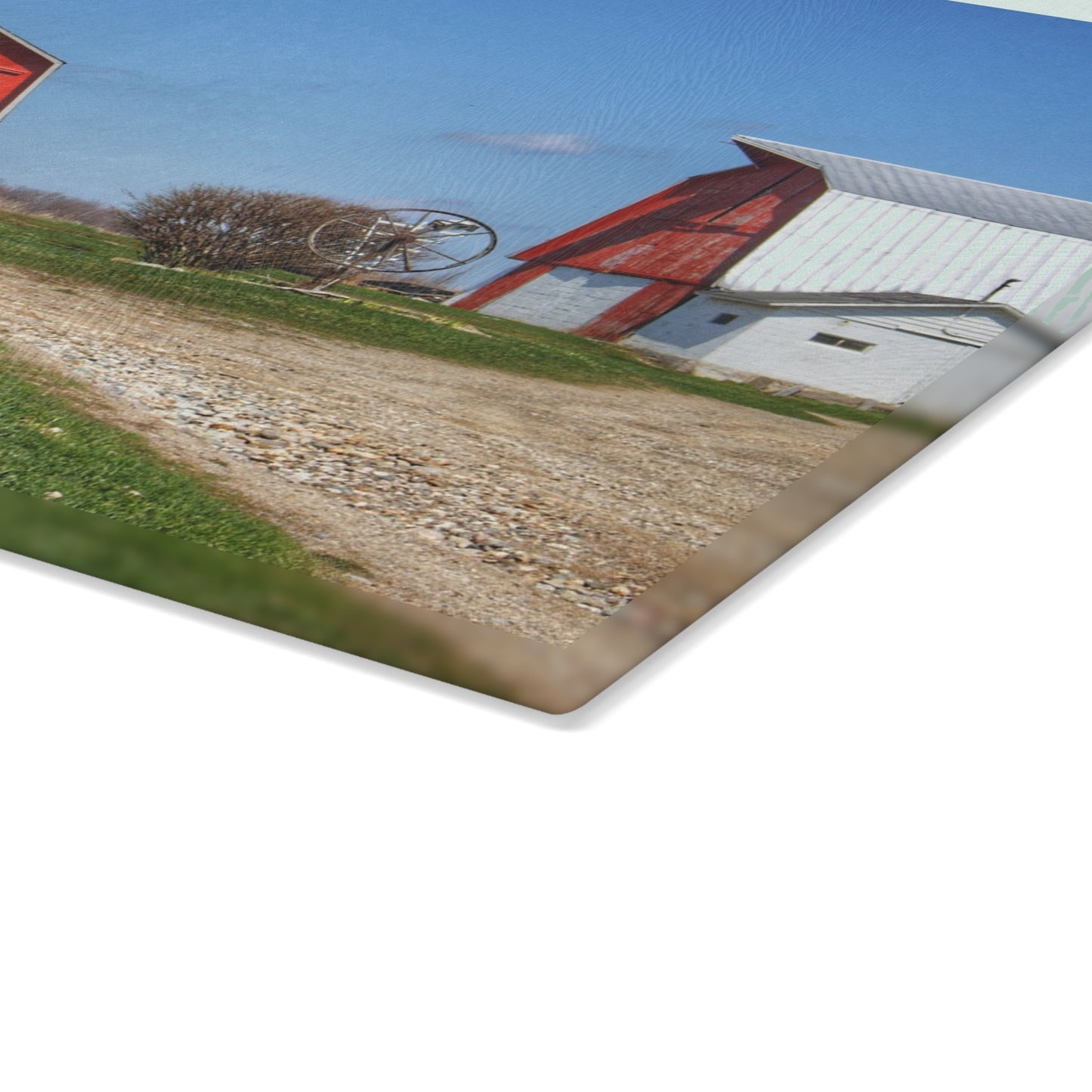 U R There Photography Shay Lakee Duo Rustic Farmhouse Tempered-Glass Cutting Board