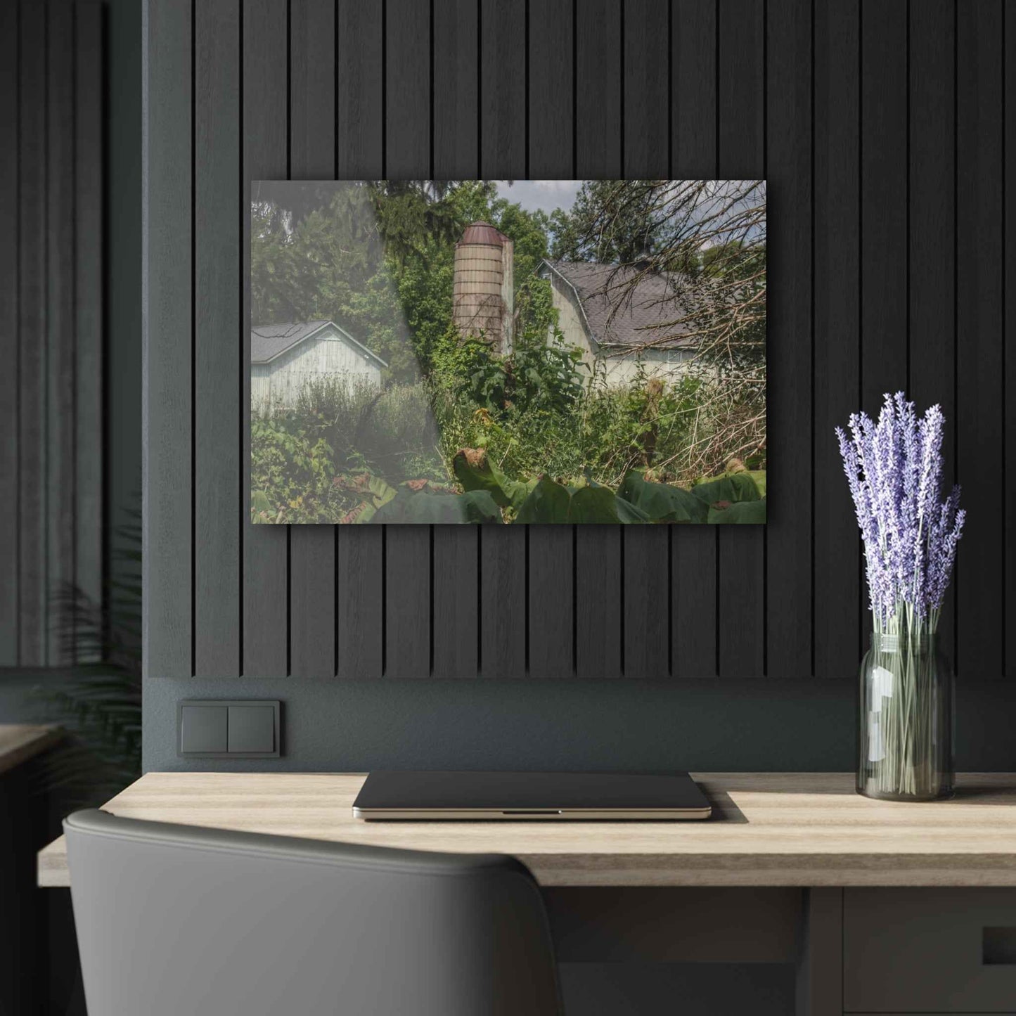 U R There Photography Clark Road Hidden Rustic Farmhouse Acrylic Wall Print