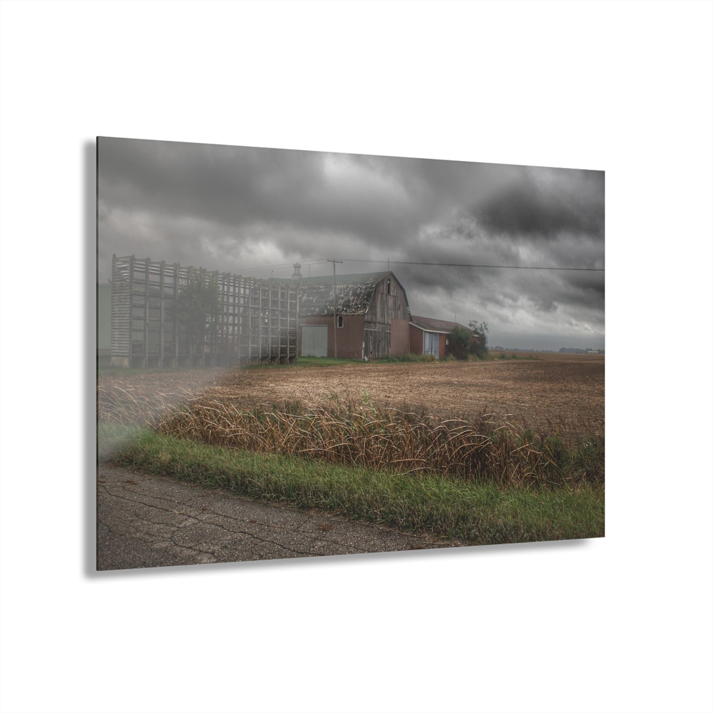 U R There Photography Weaver Road Brown Rustic Farmhouse Acrylic Wall Print