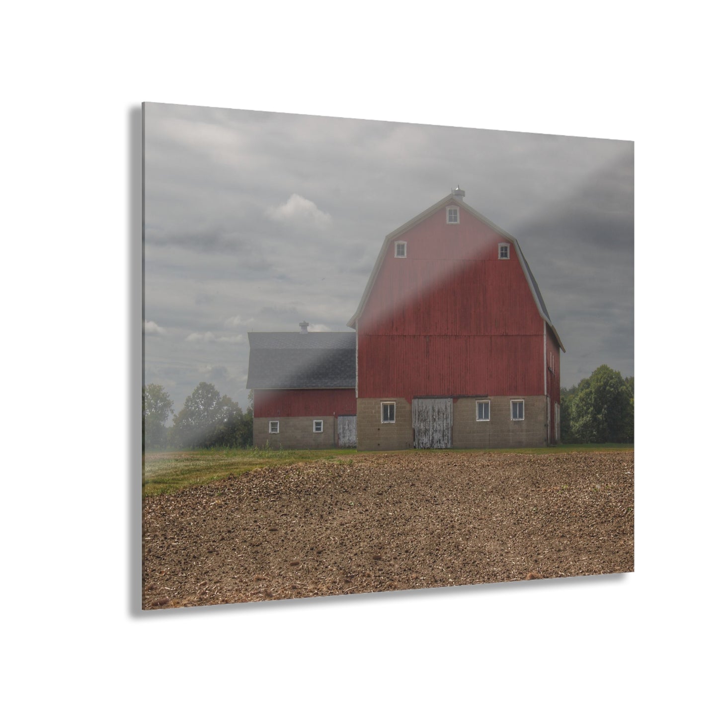 U R There Photography Cade Road Red I Rustic Farmhouse Acrylic Wall Print