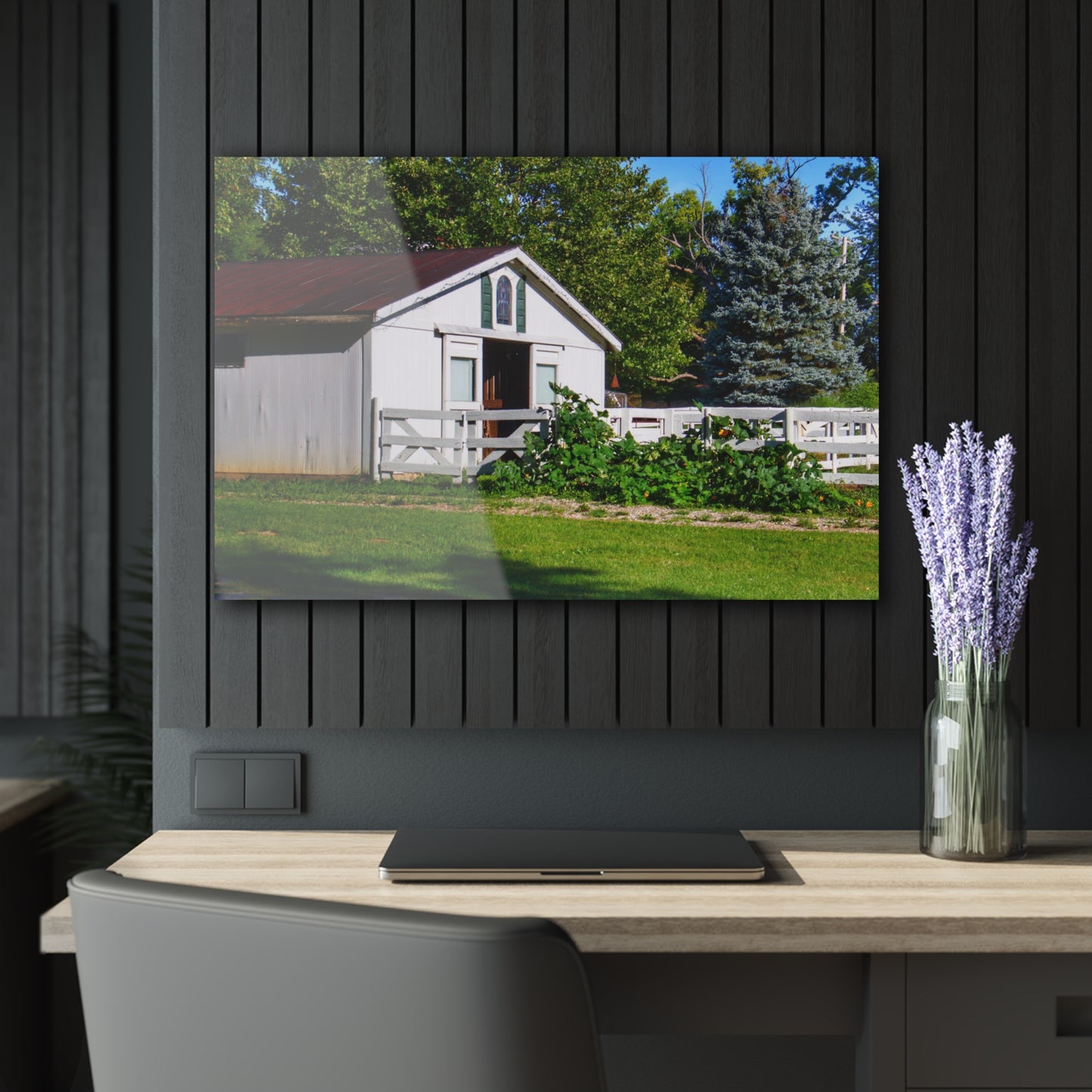 U R There Photography Beyond the Fence on Baldwin Rustic Farmhouse Acrylic Wall Print