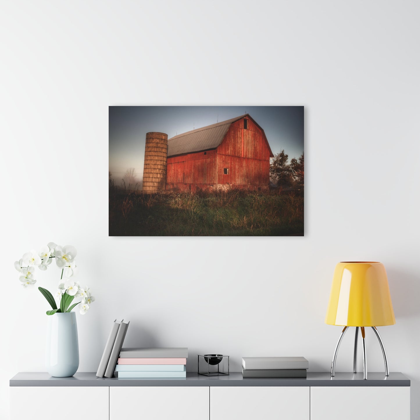 U R There Photography Columbiaville Red II Rustic Farmhouse Acrylic Wall Print