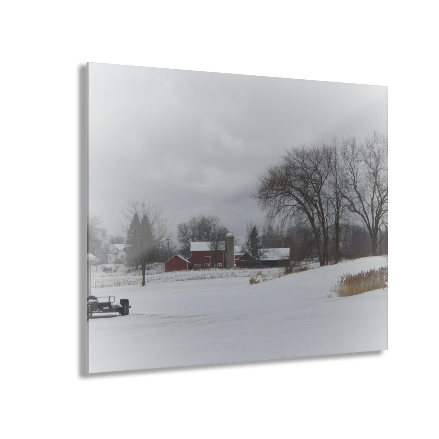 U R There Photography Across the Field on Sandy Lane Rustic Farmhouse Acrylic Wall Print