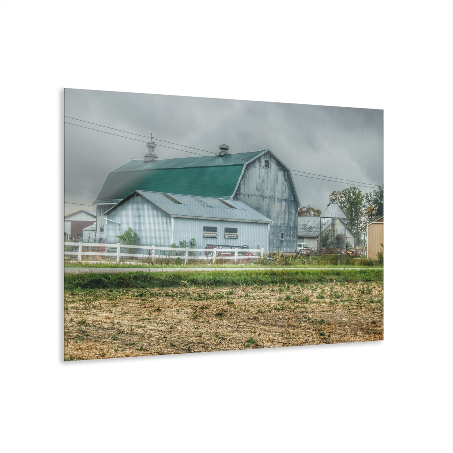 U R There Photography Richville Road Grey II Rustic Farmhouse Acrylic Wall Print