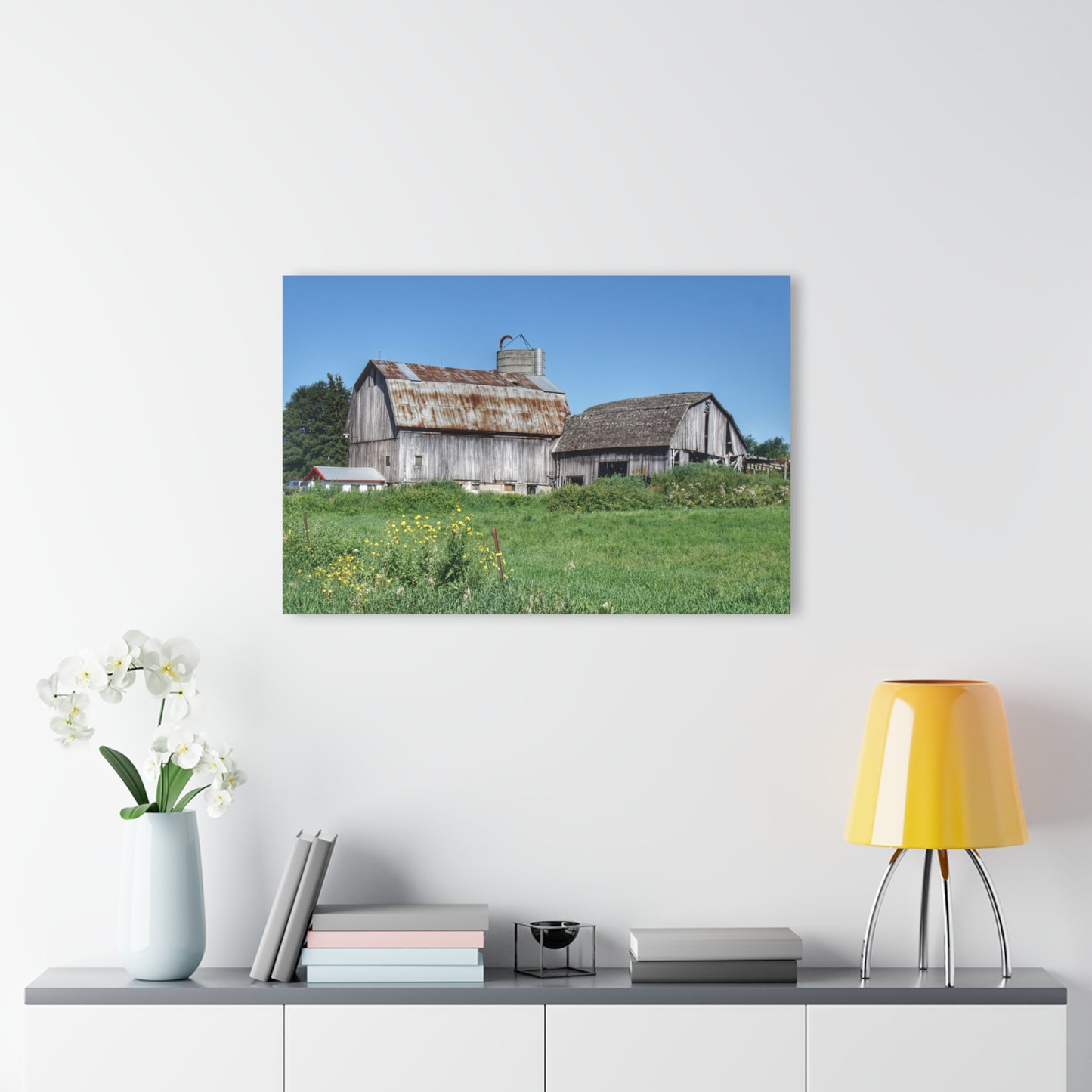U R There Photography Rusted and Grey on Dodge Road Rustic Farmhouse Acrylic Wall Print