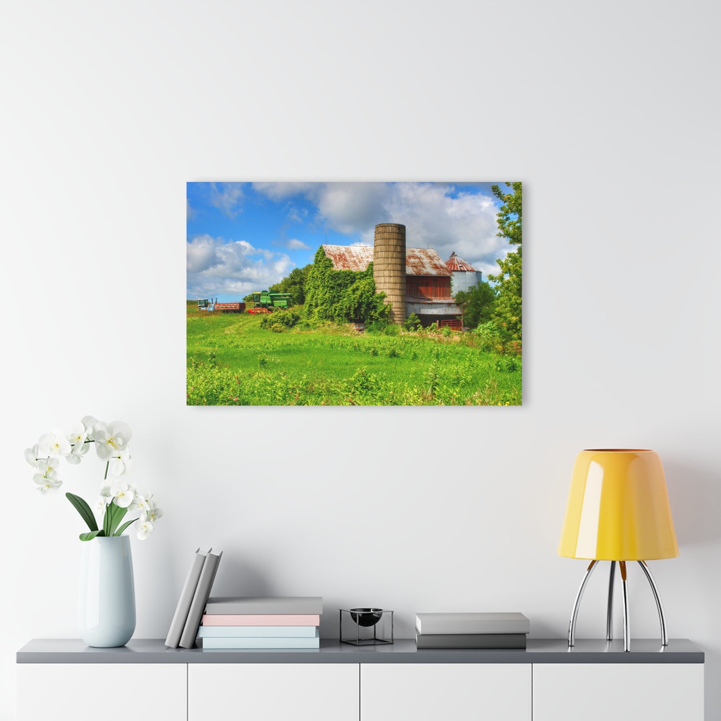U R There Photography Slattery Rusted Red Rustic Farmhouse Acrylic Wall Print