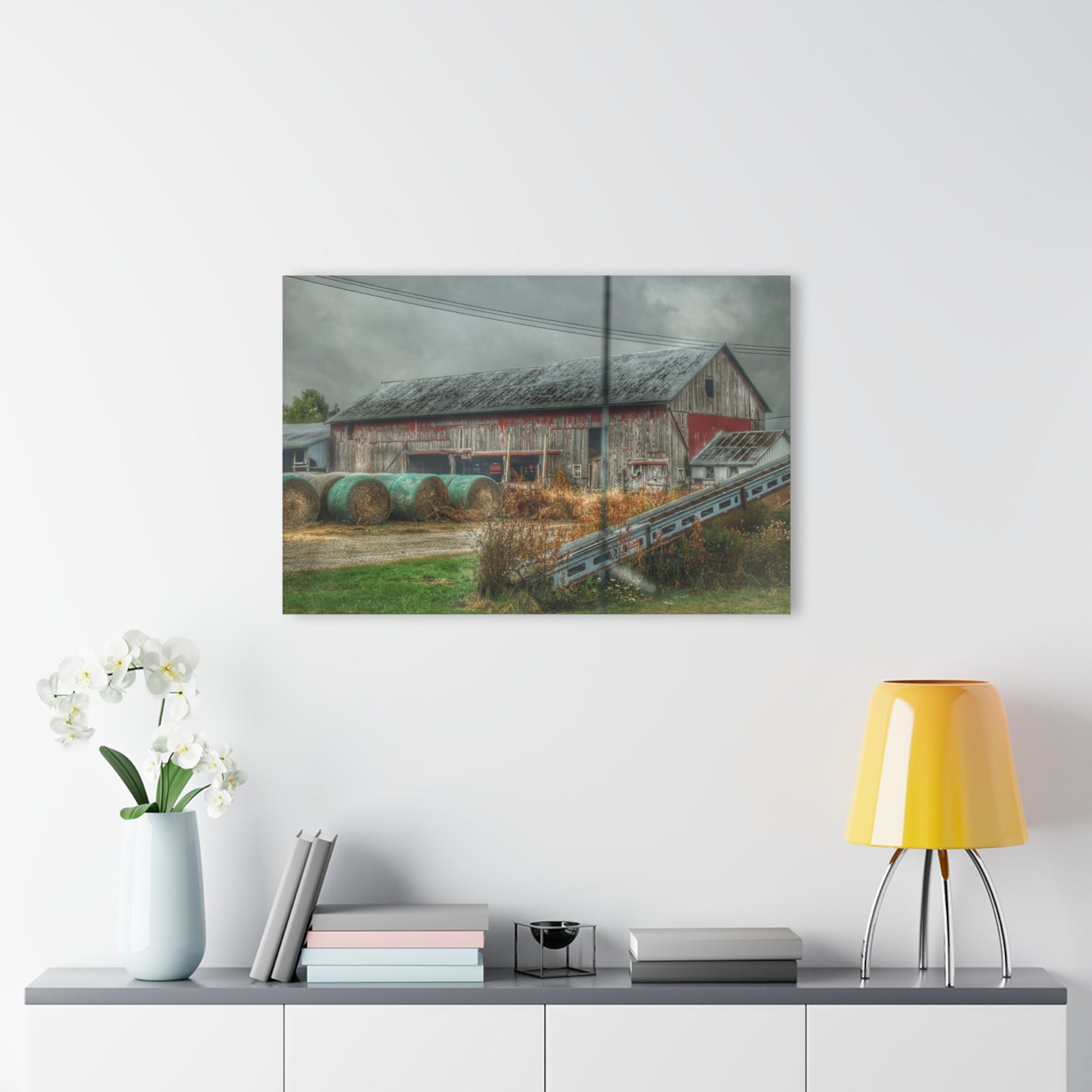U R There Photography Richville Road Grey I Rustic Farmhouse Acrylic Wall Print