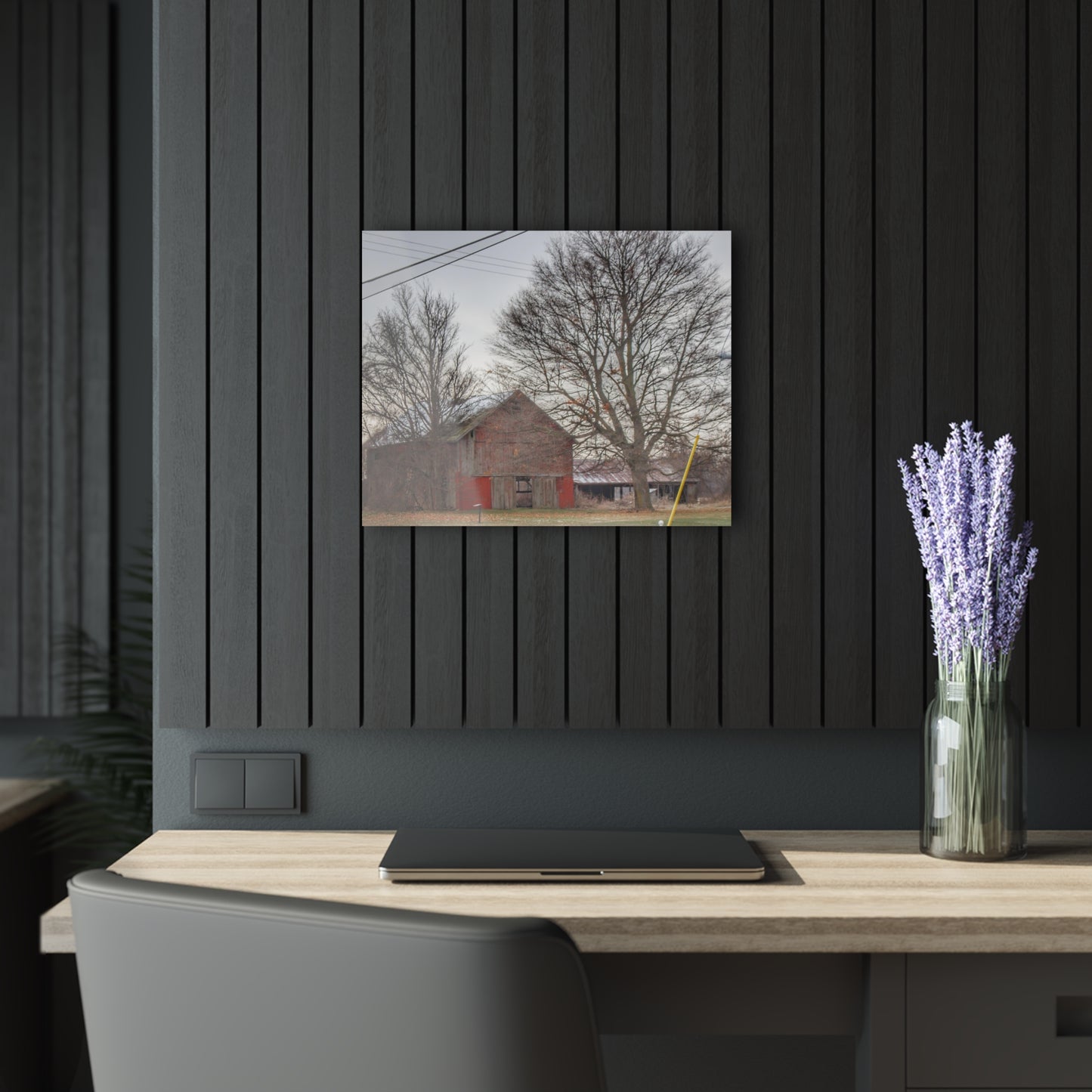 U R There Photography Almont Van Dyke Red III Rustic Farmhouse Acrylic Wall Print