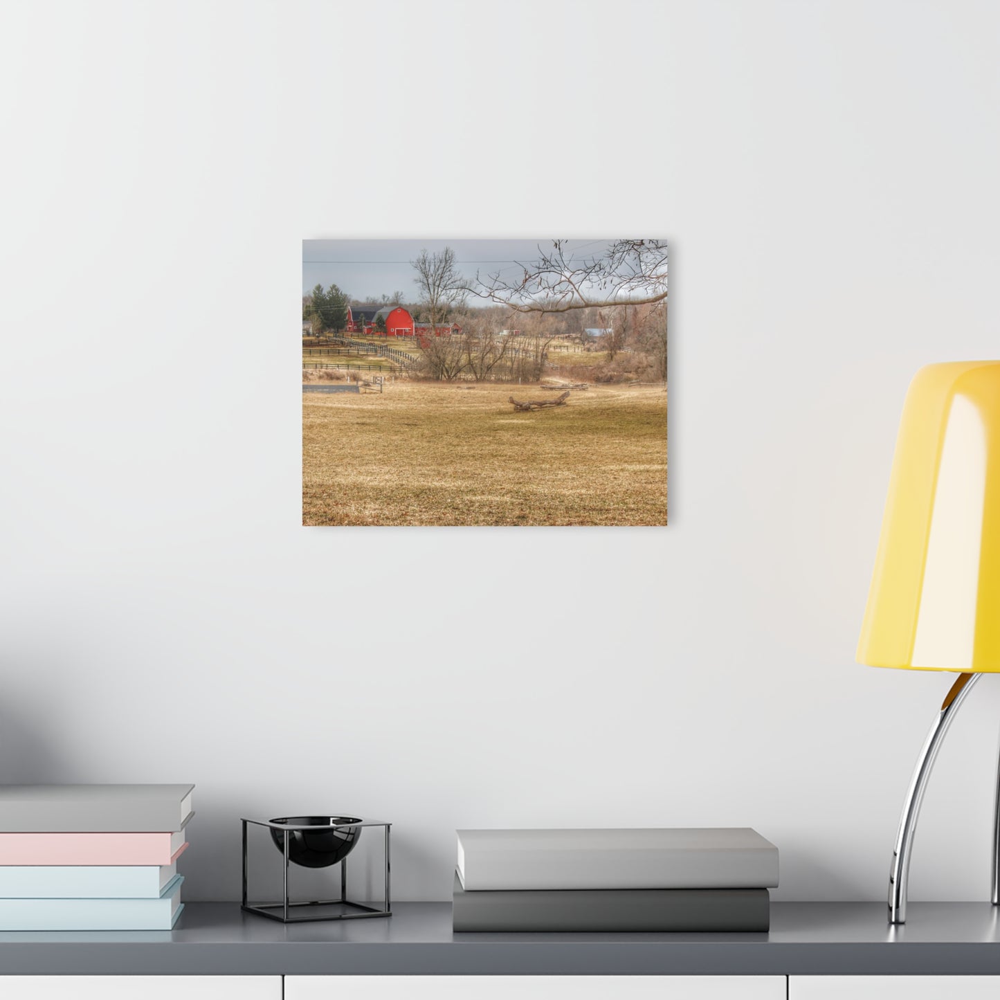 U R There Photography Beyond the Trees on Rock Valley Road Rustic Farmhouse Acrylic Wall Print