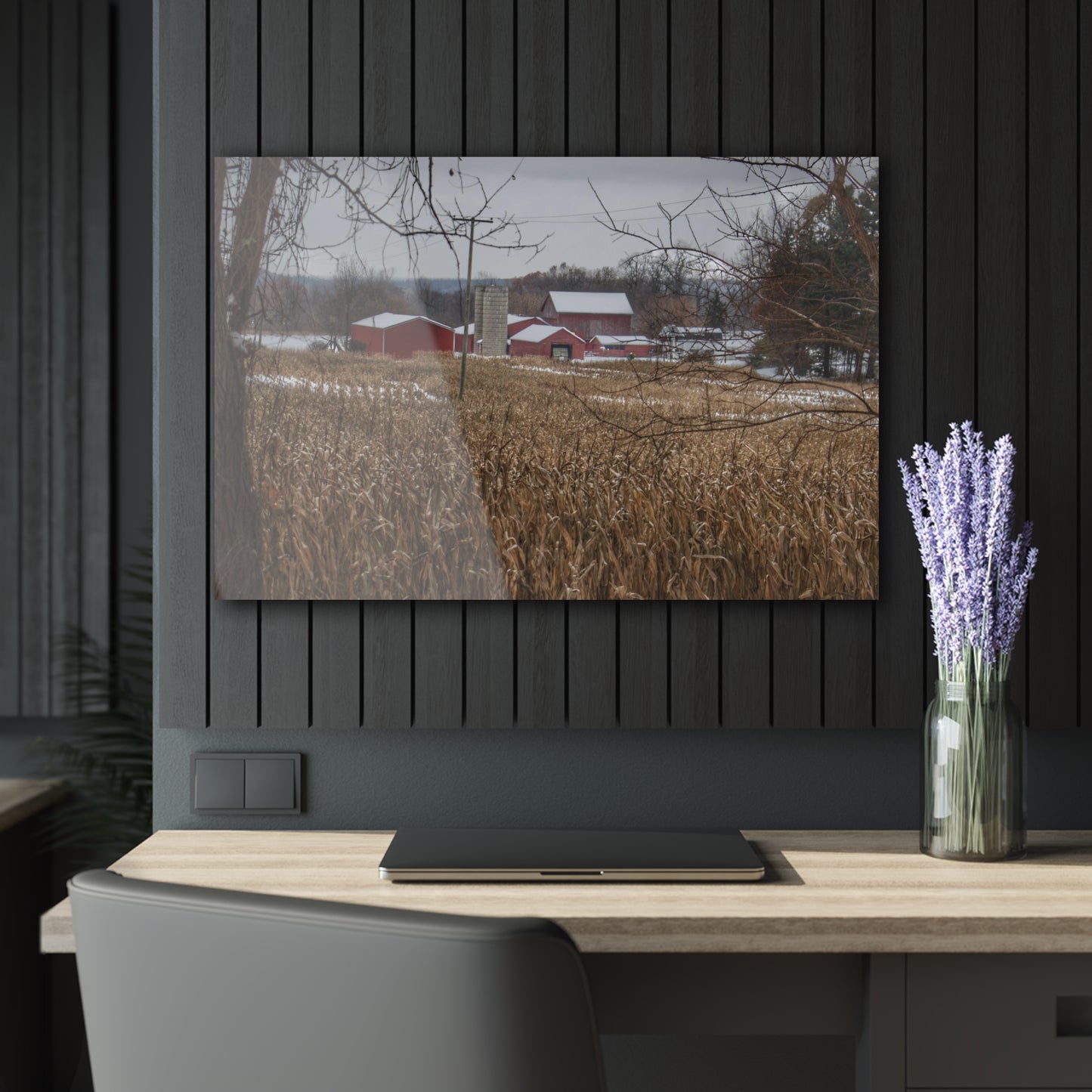 U R There Photography Beyond the Cornfield on Sutton Rustic Farmhouse Acrylic Wall Print