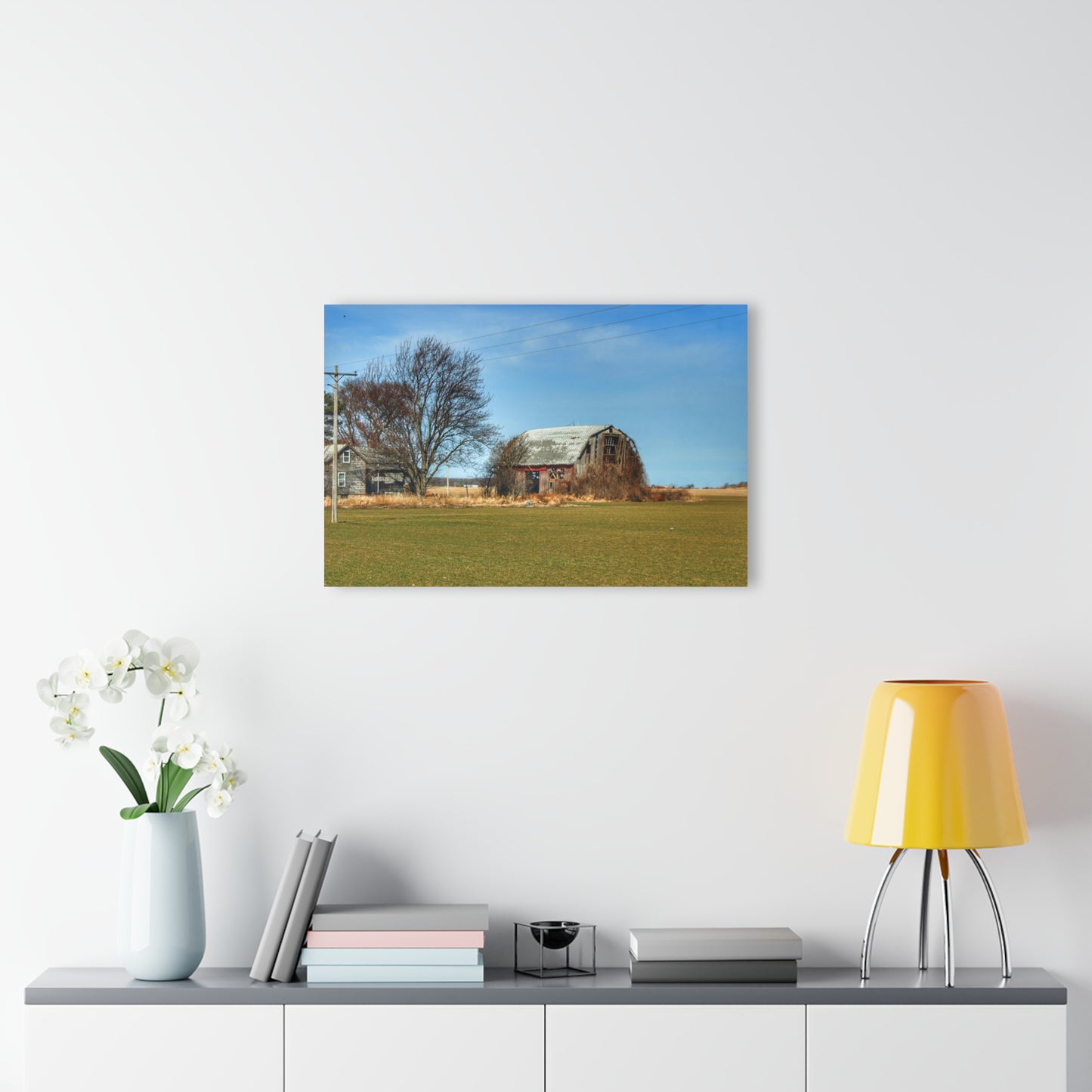 U R There Photography Bay City - Forestville Forgotten Grey Rustic Farmhouse Acrylic Wall Print