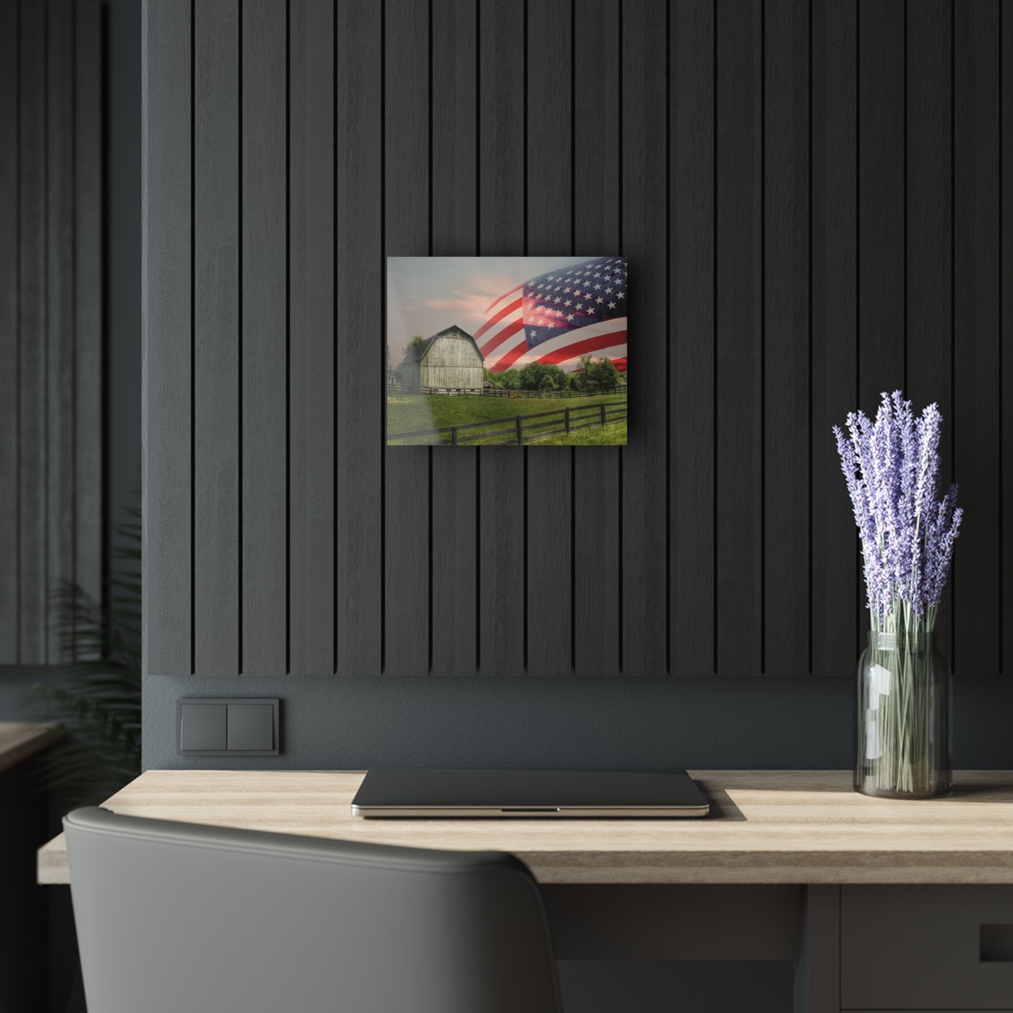 U R There Photography An American Farm II Rustic Farmhouse Acrylic Wall Print