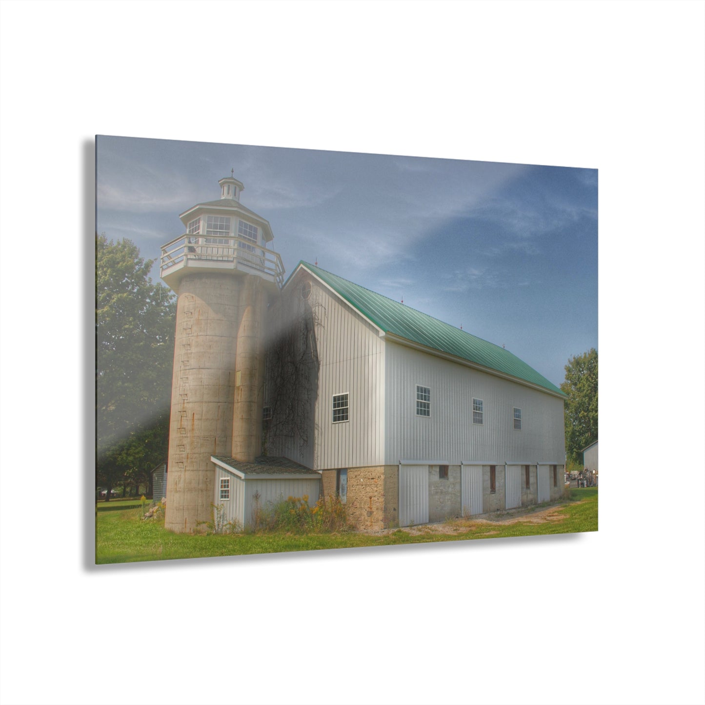 U R There Photography Phelps Road Lighthouse Barn I Rustic Farmhouse Acrylic Wall Print