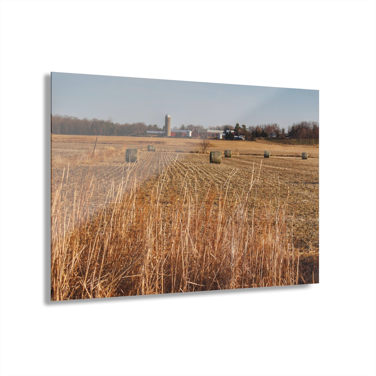 U R There Photography Across the Field on Johnsonmill Road Rustic Farmhouse Acrylic Wall Print