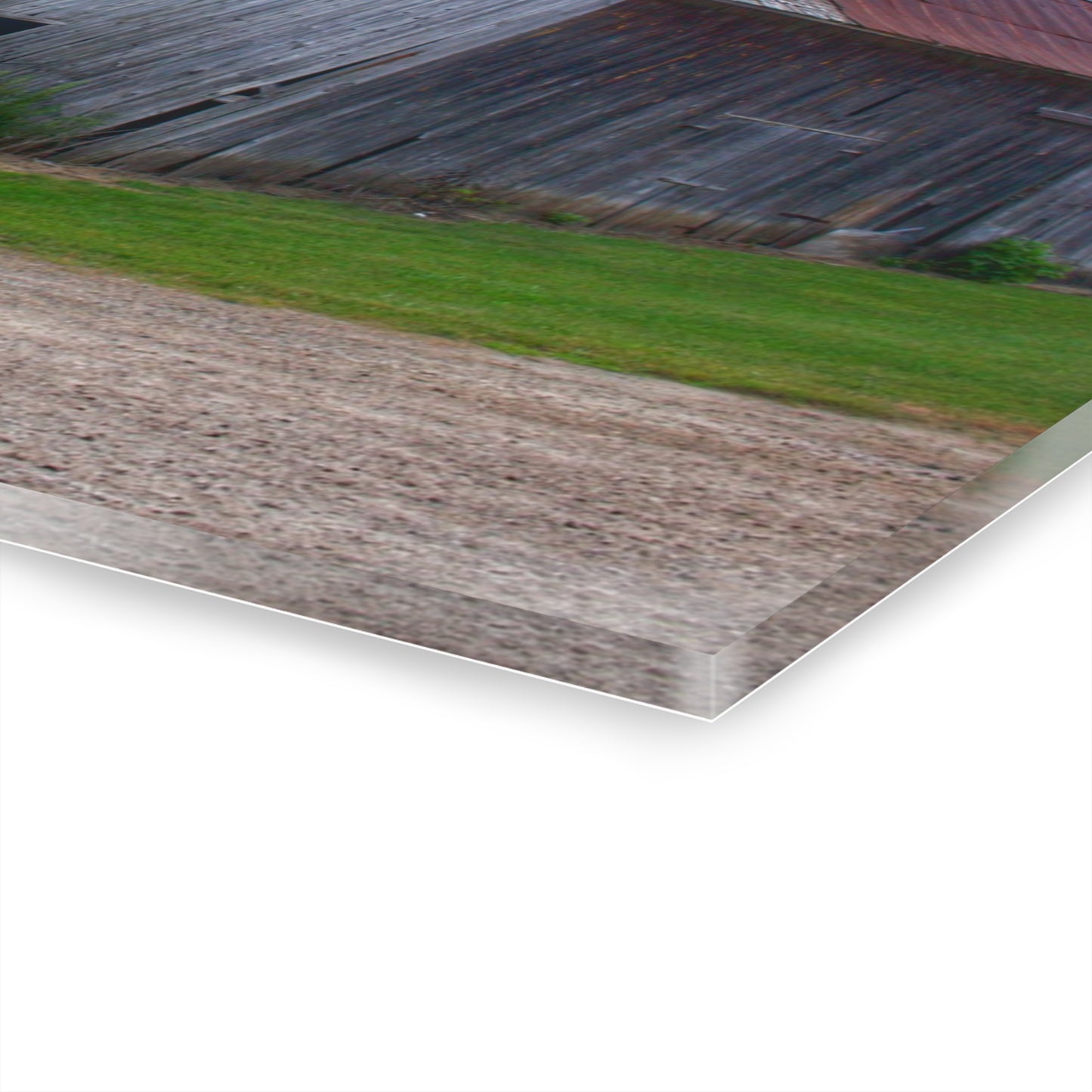 U R There Photography Schoenherr Road Grey I Rustic Farmhouse Acrylic Wall Print