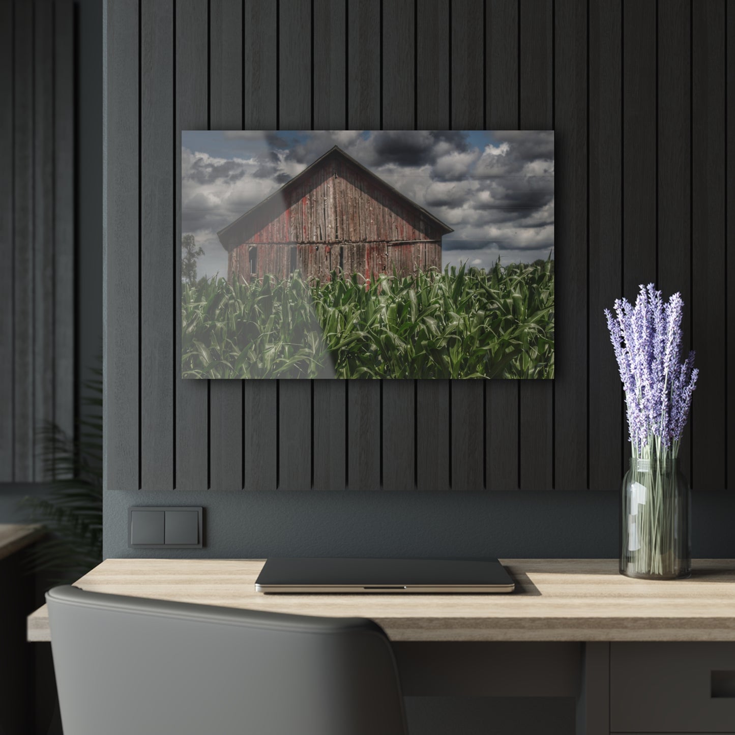U R There Photography Above the July Corn Rustic Farmhouse Acrylic Wall Print