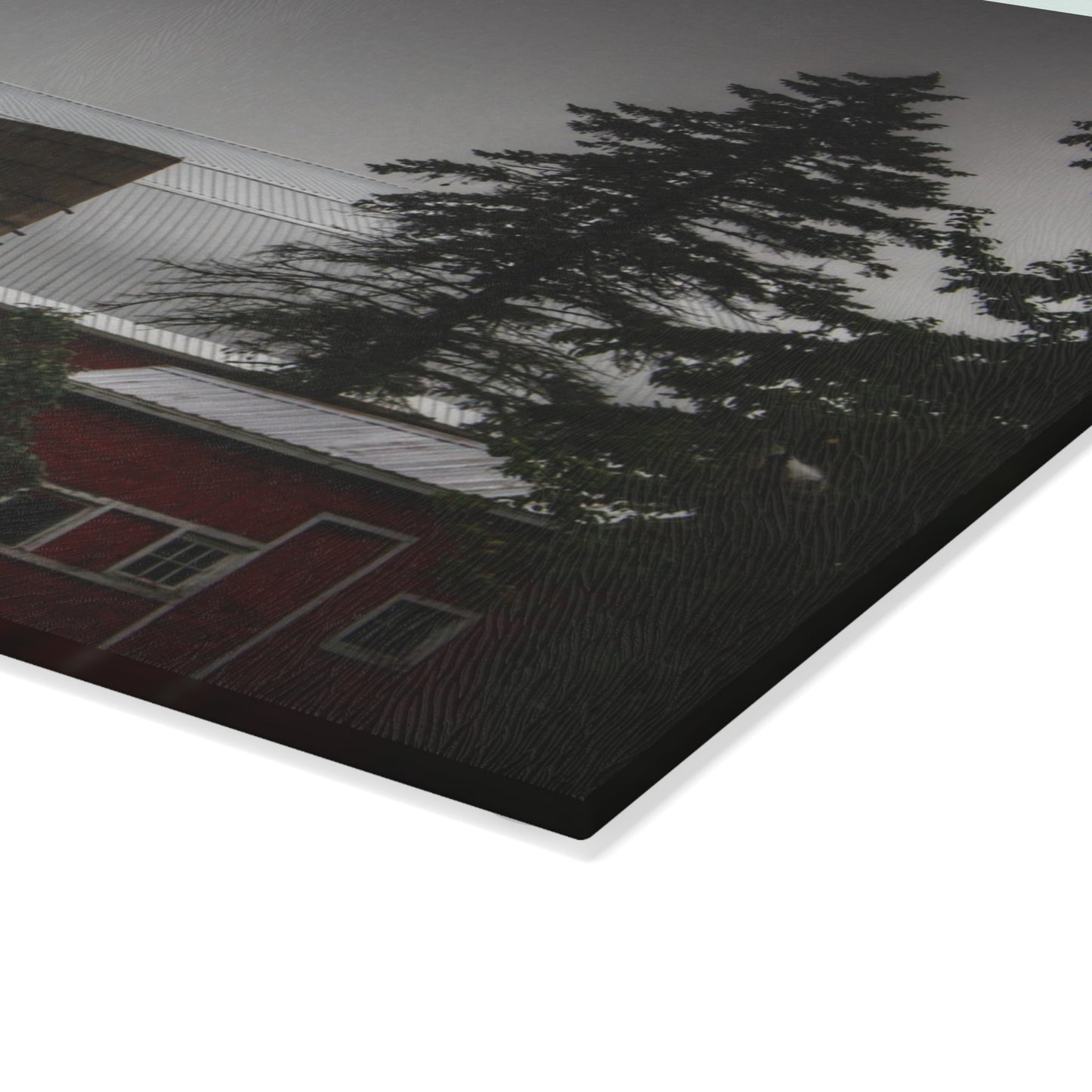 U R There Photography Beyond the Fog on Haines Rustic Farmhouse Tempered-Glass Cutting Board