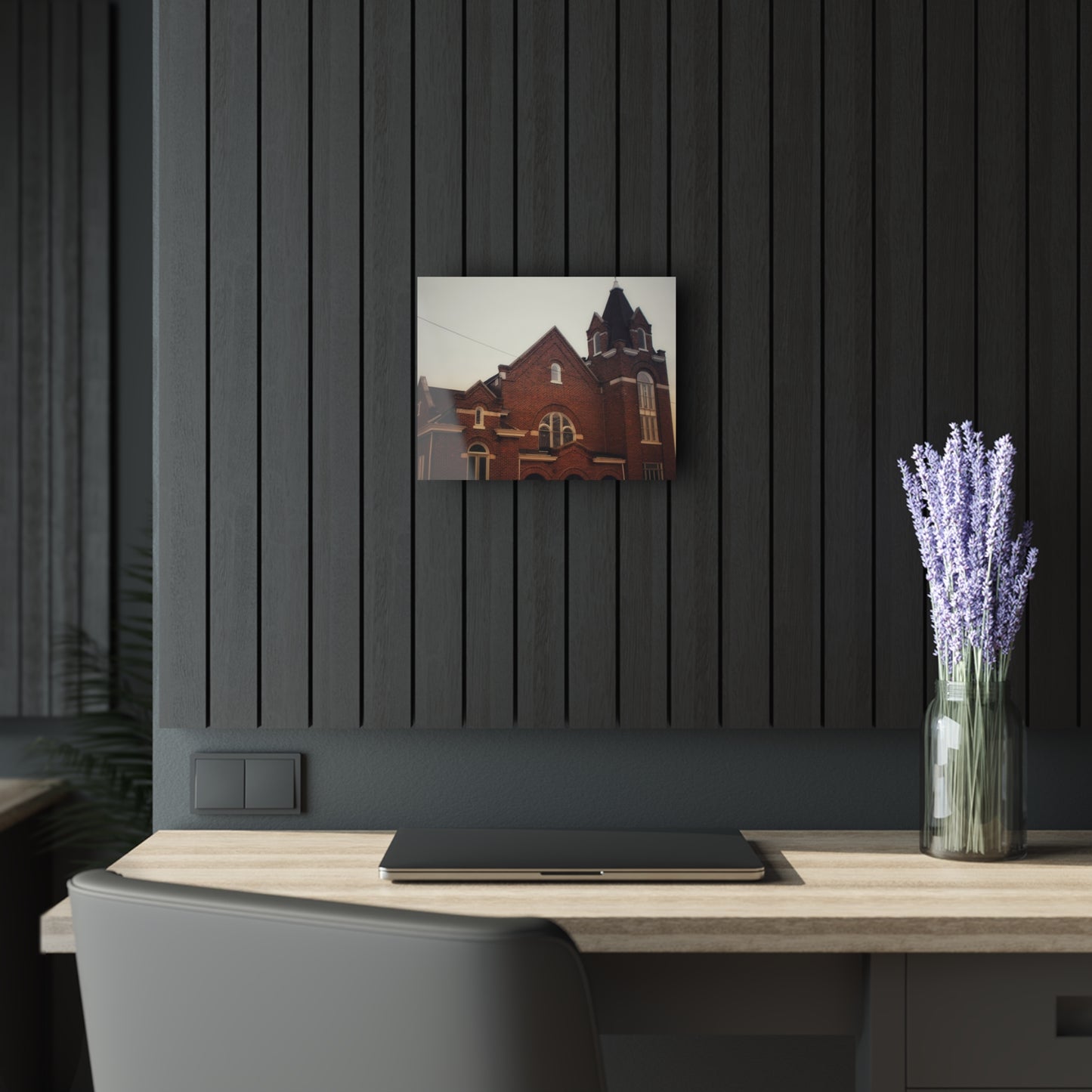 U R There Photography Brown City Methodist Church Rustic Farmhouse Acrylic Wall Print