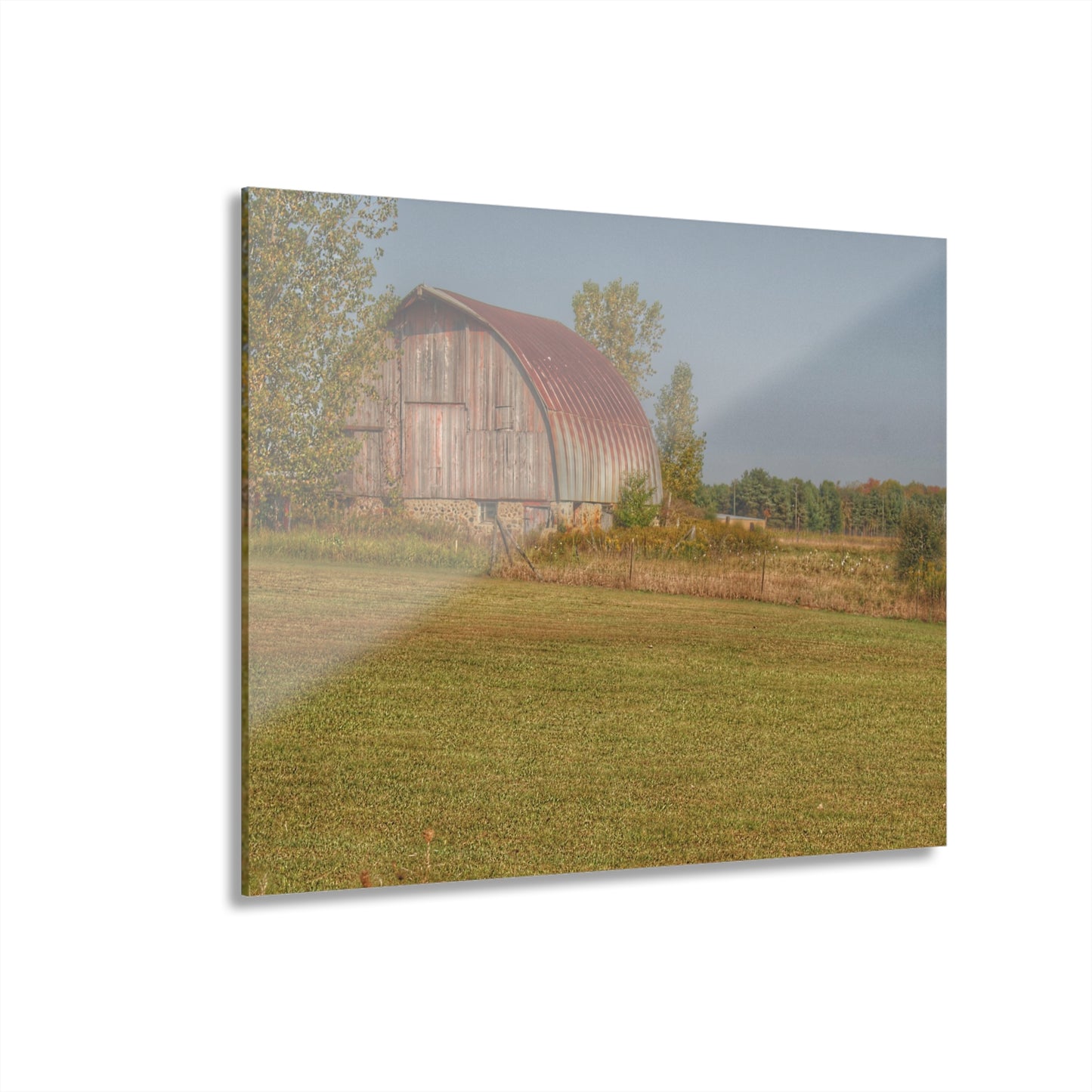 U R There Photography Snover Quonset Grey Rustic Farmhouse Acrylic Wall Print