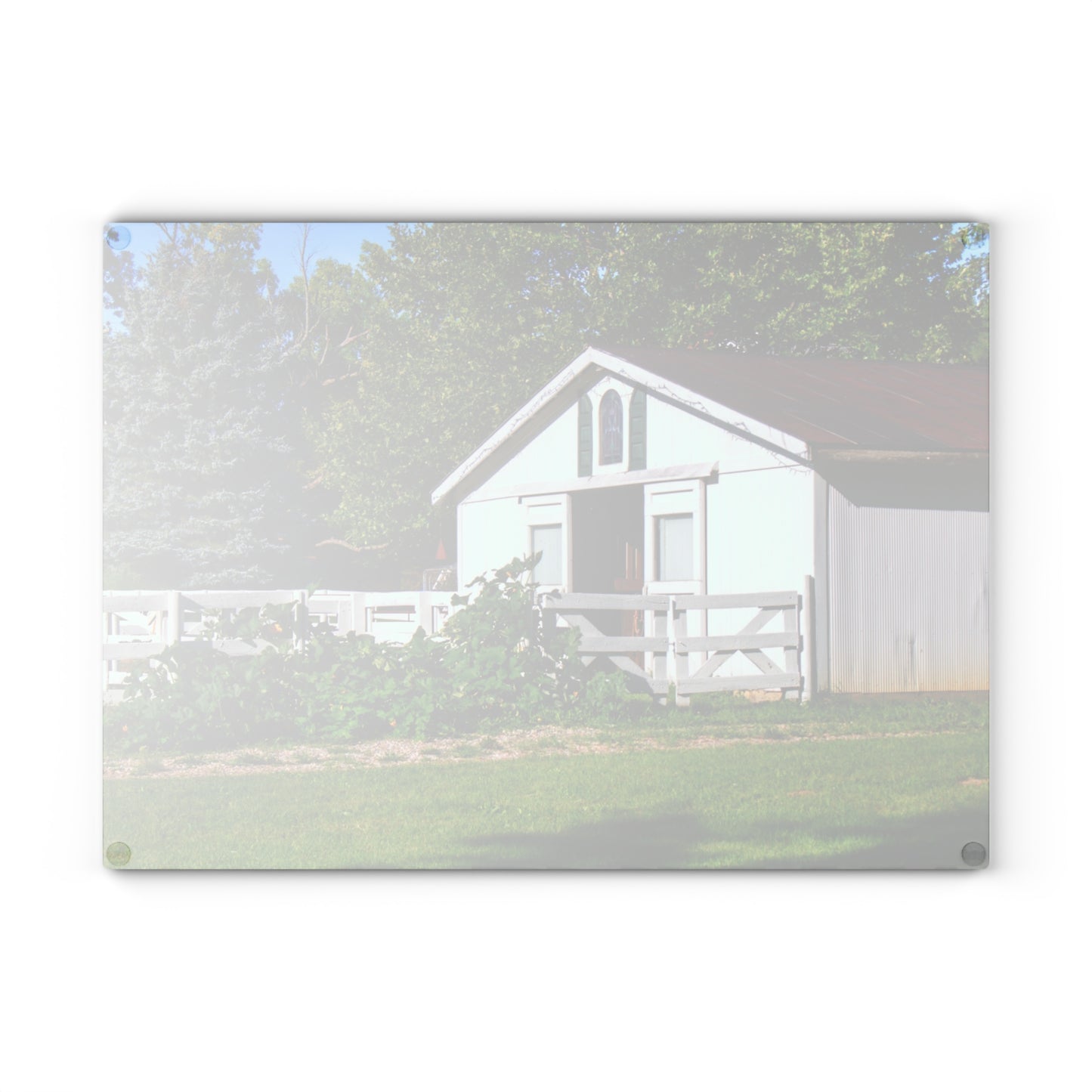 U R There Photography Beyond the Fence on Baldwin Rustic Farmhouse Tempered-Glass Cutting Board