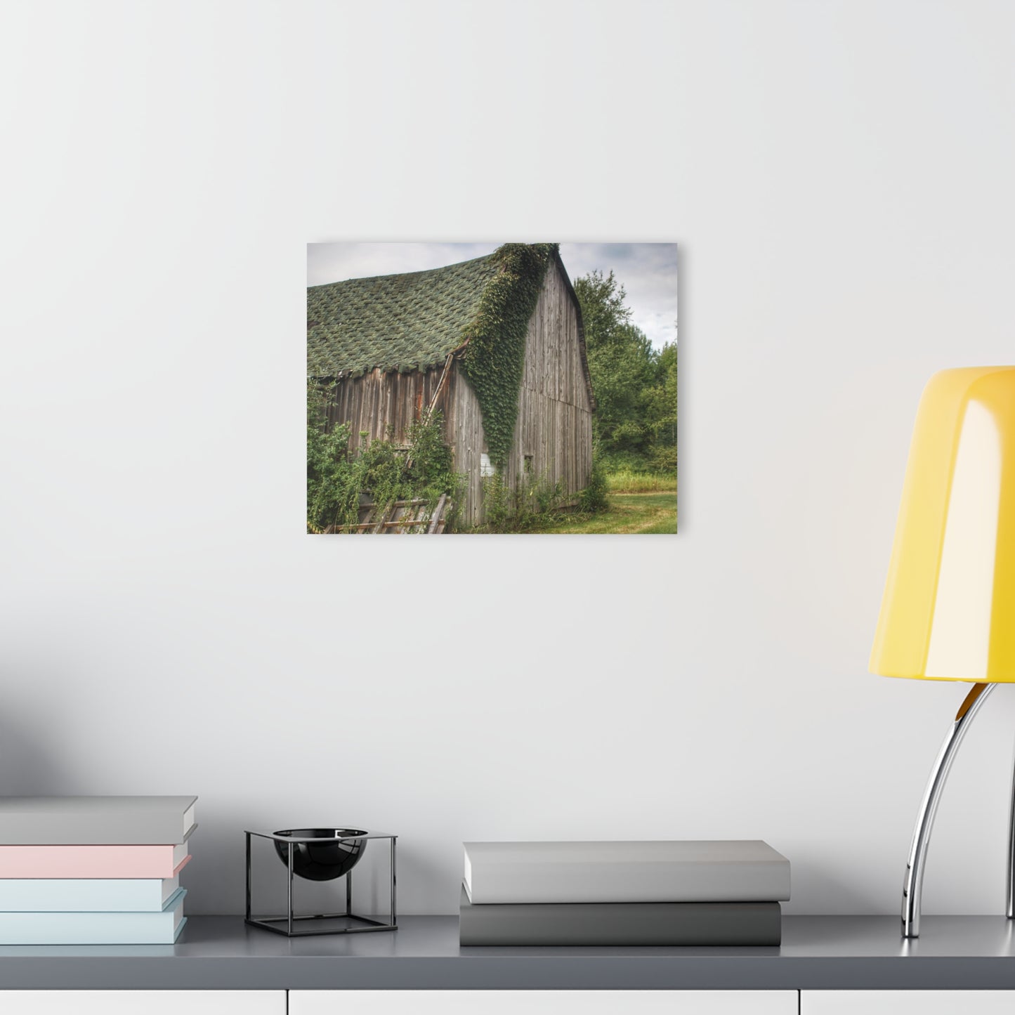 U R There Photography Chambers Grey Rustic Farmhouse Acrylic Wall Print