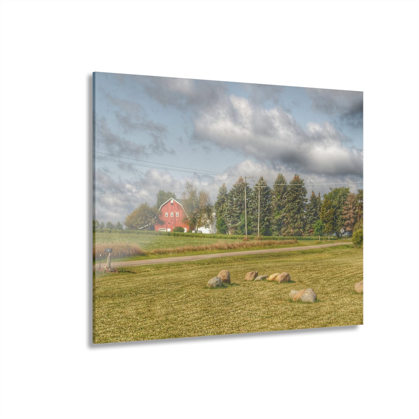 U R There Photography Across the Road Rustic Farmhouse Acrylic Wall Print