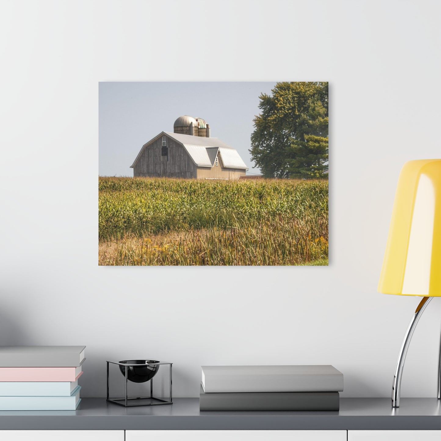 U R There Photography Beyond the September Corn on Swaffer Rustic Farmhouse Acrylic Wall Print