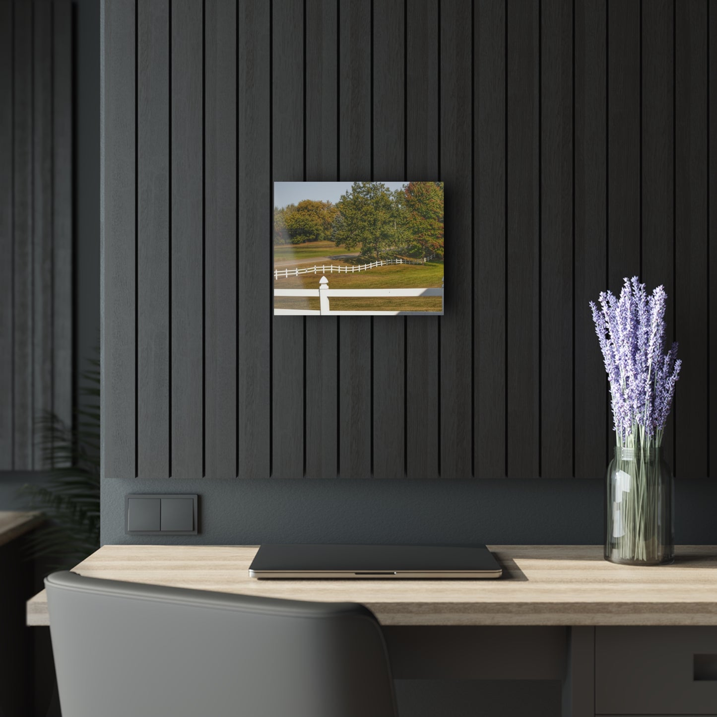 U R There Photography Beyond the White Fences Rustic Farmhouse Acrylic Wall Print