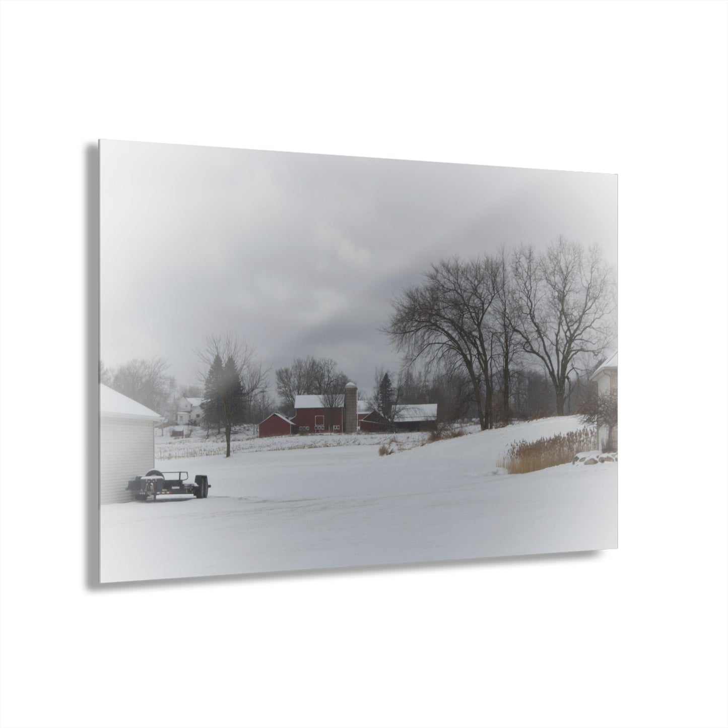 U R There Photography Across the Field on Sandy Lane Rustic Farmhouse Acrylic Wall Print