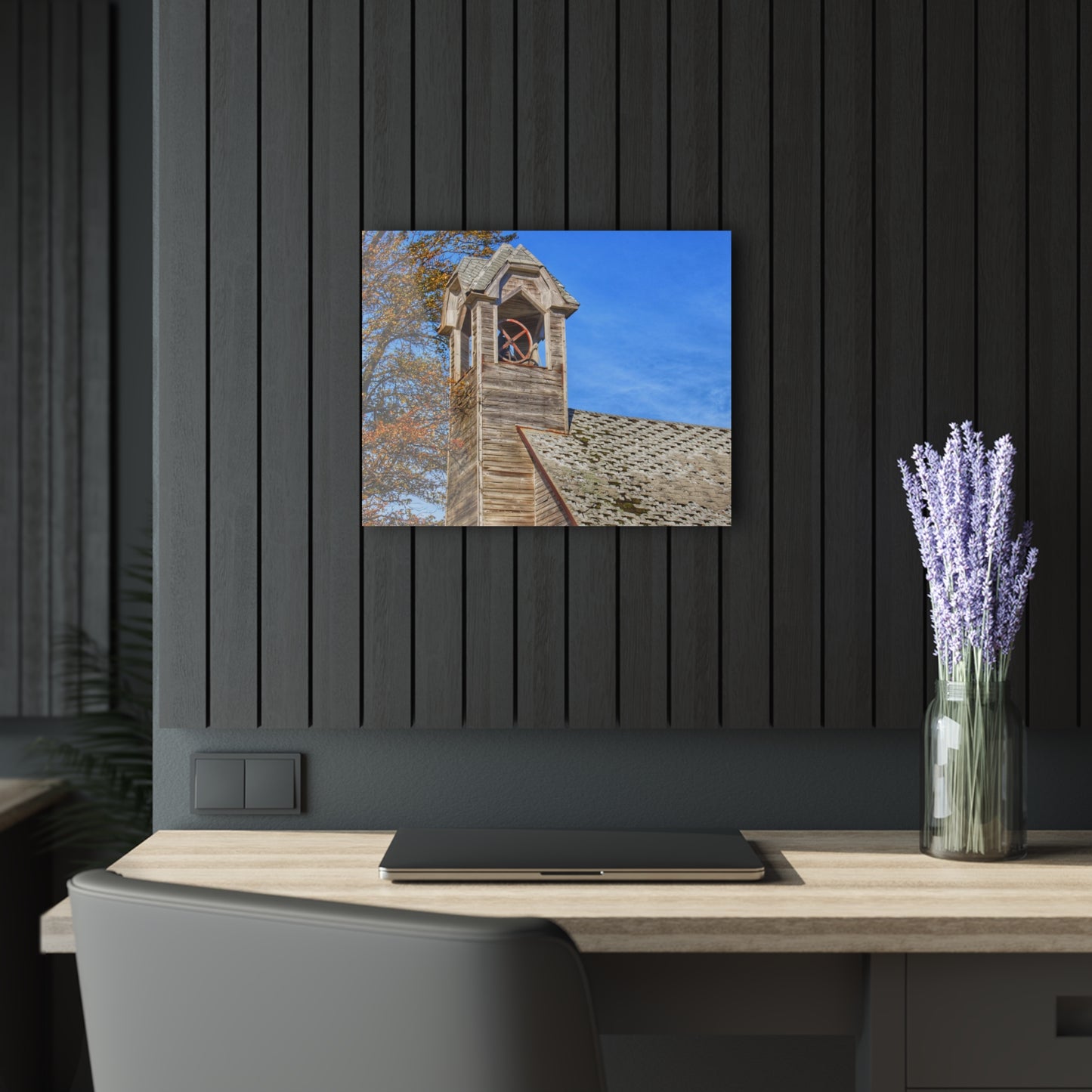 U R There Photography Schoolhouse of Marlette Road II Rustic Farmhouse Acrylic Wall Print
