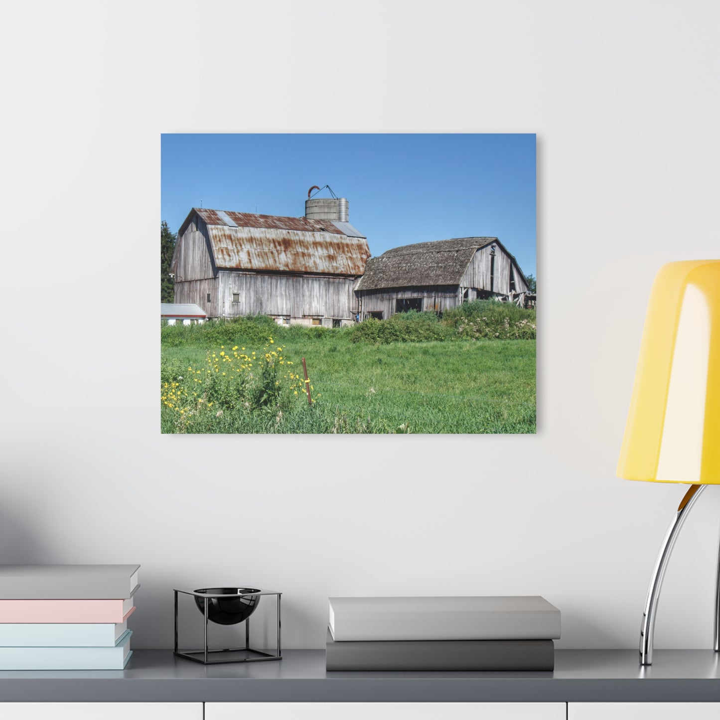 U R There Photography Rusted and Grey on Dodge Road Rustic Farmhouse Acrylic Wall Print