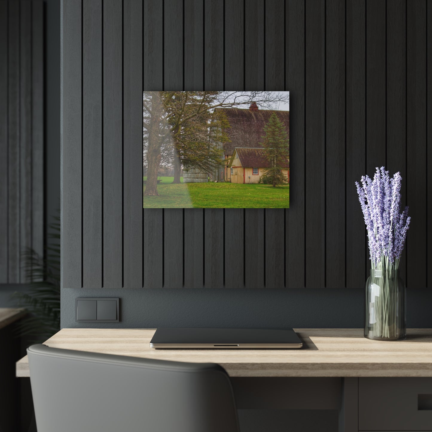 U R There Photography Romeo Van Dyke Grey Rustic Farmhouse Acrylic Wall Print