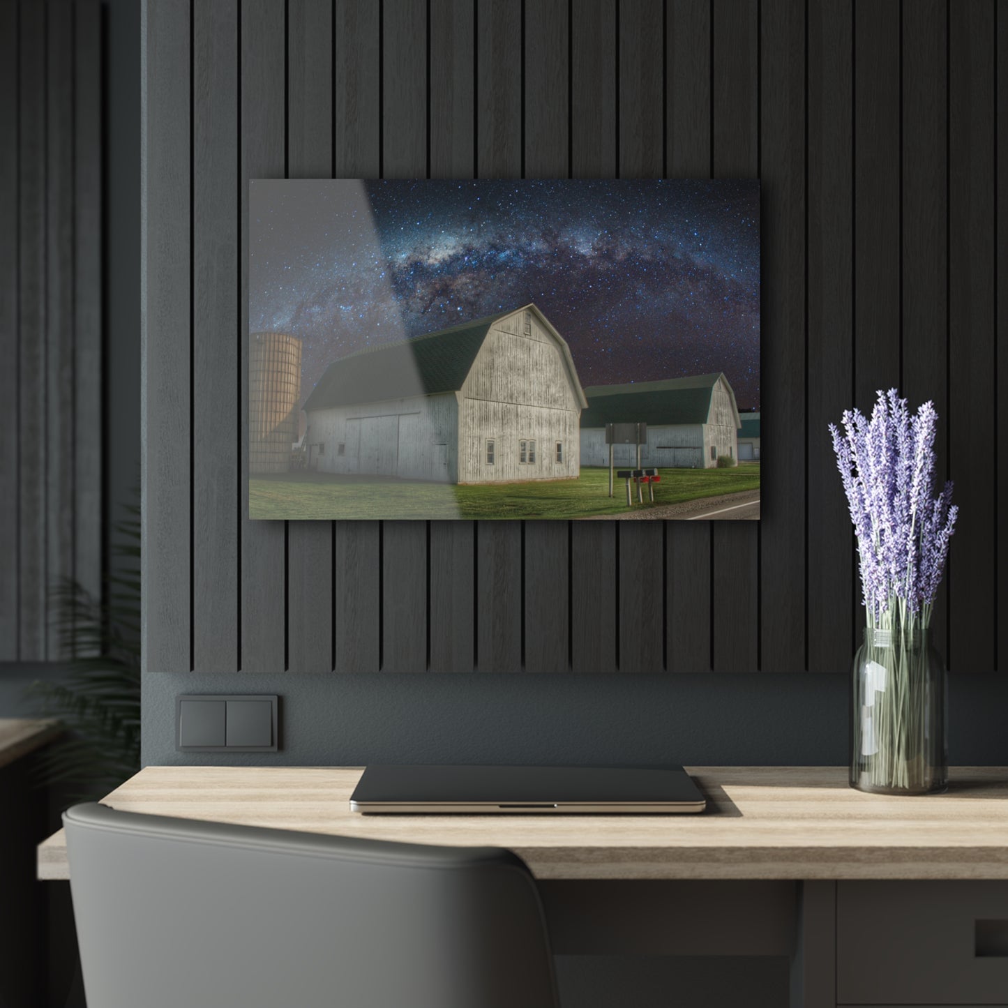 U R There Photography Under the Milky Way Rustic Farmhouse Acrylic Wall Print