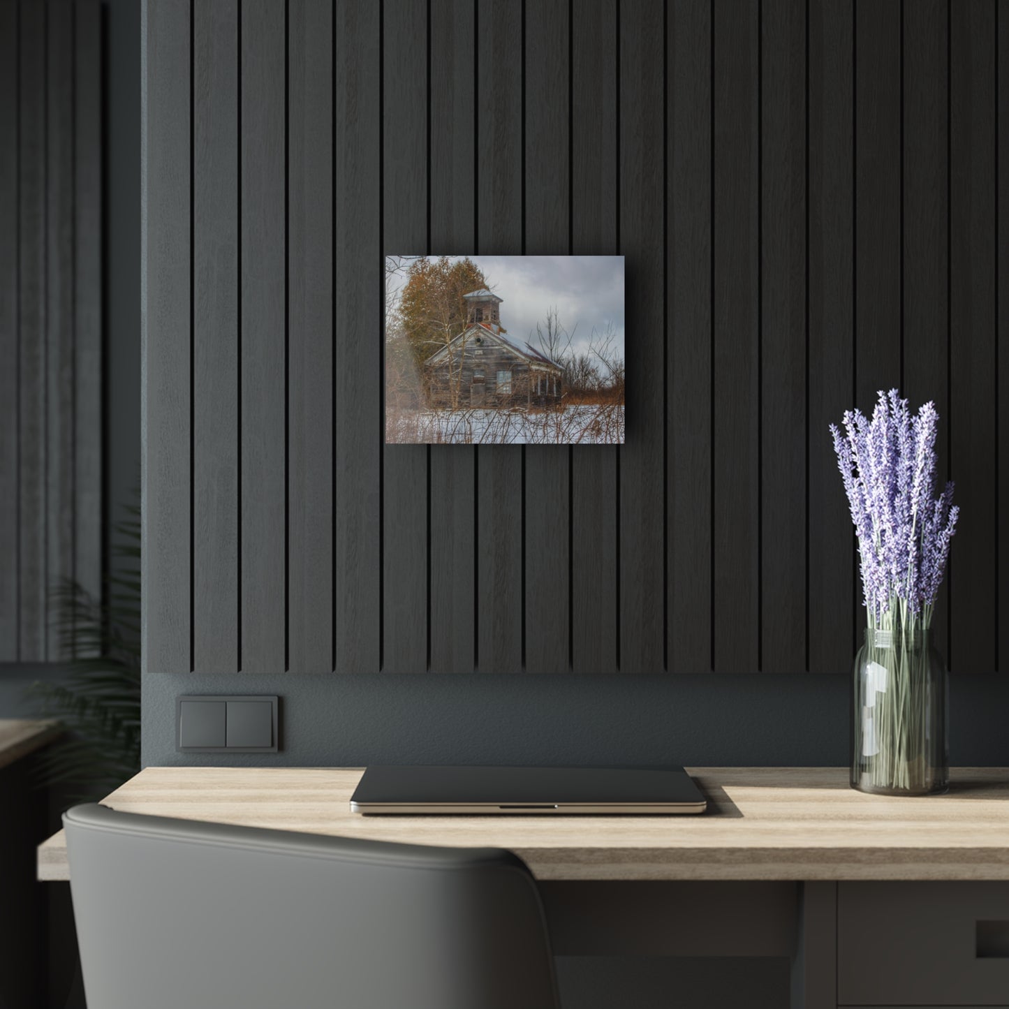 U R There Photography Vermilya Schoolhouse II Rustic Farmhouse Acrylic Wall Print