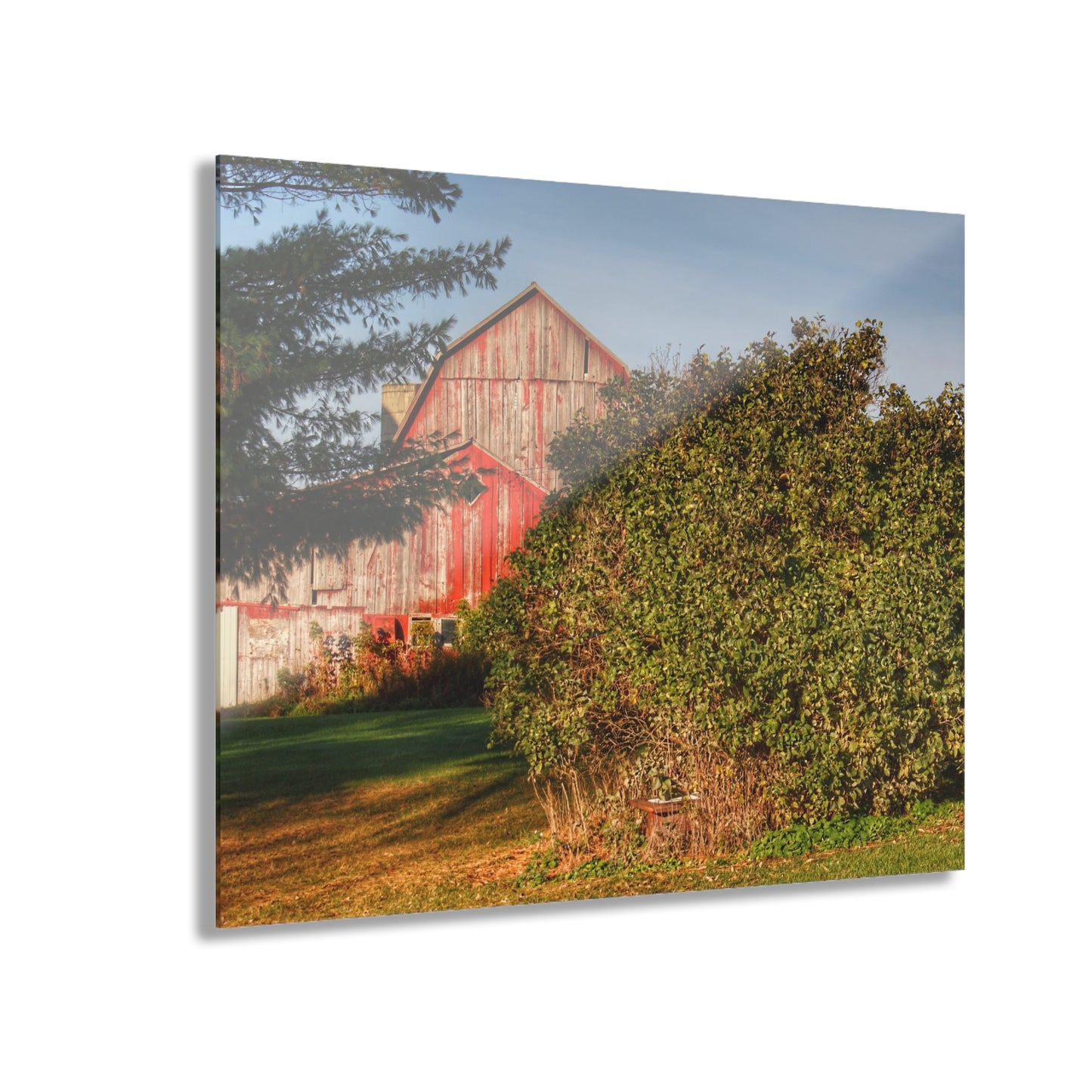 U R There Photography Cade Road Red II Rustic Farmhouse Acrylic Wall Print