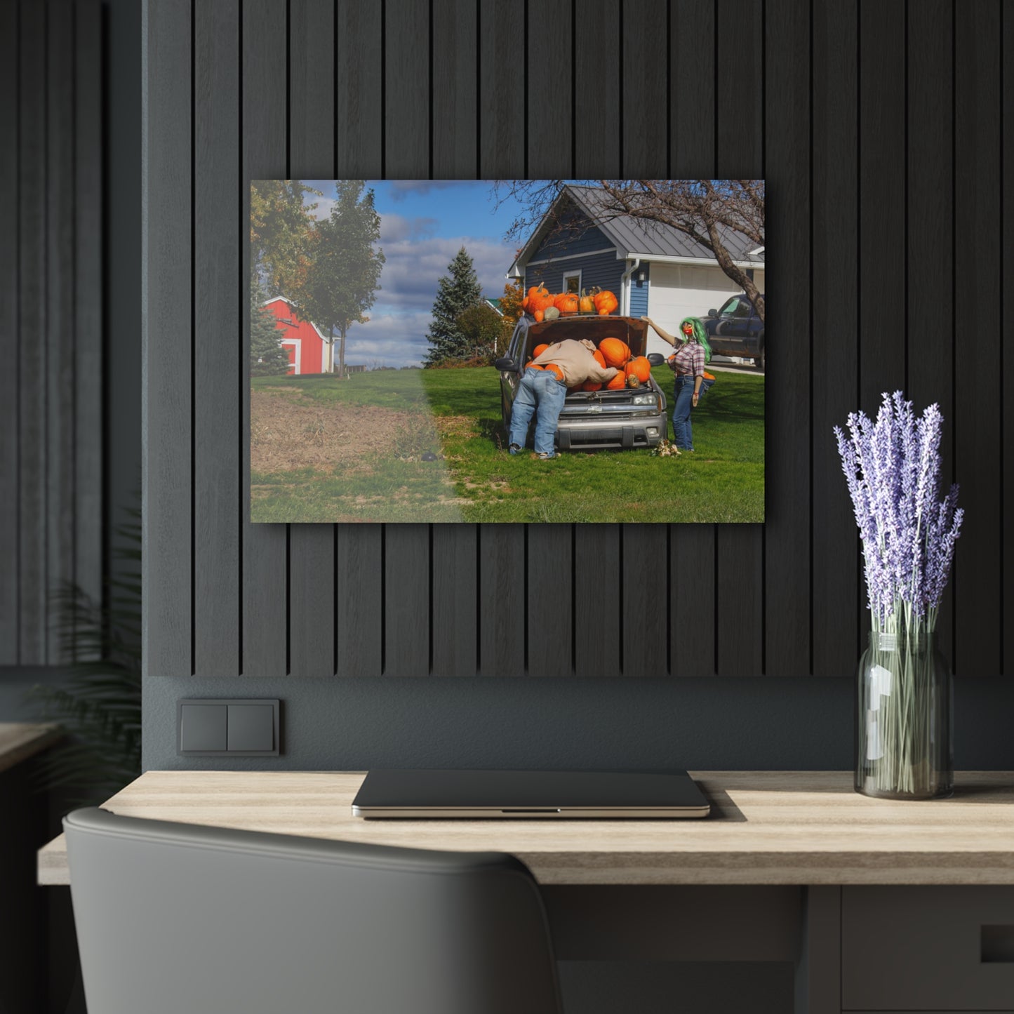 U R There Photography Lippincott Pumpkins Rustic Farmhouse Acrylic Wall Print