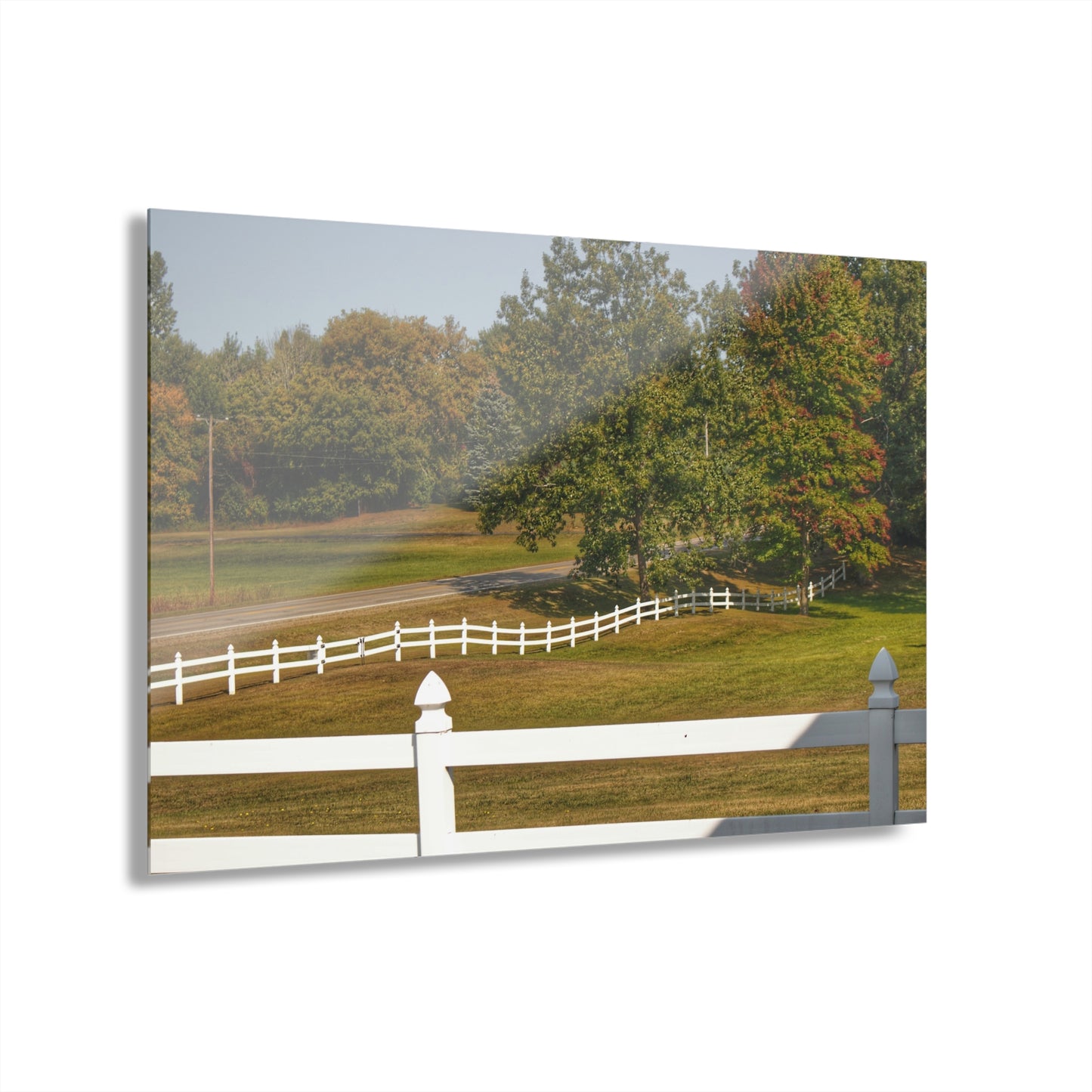U R There Photography Beyond the White Fences Rustic Farmhouse Acrylic Wall Print