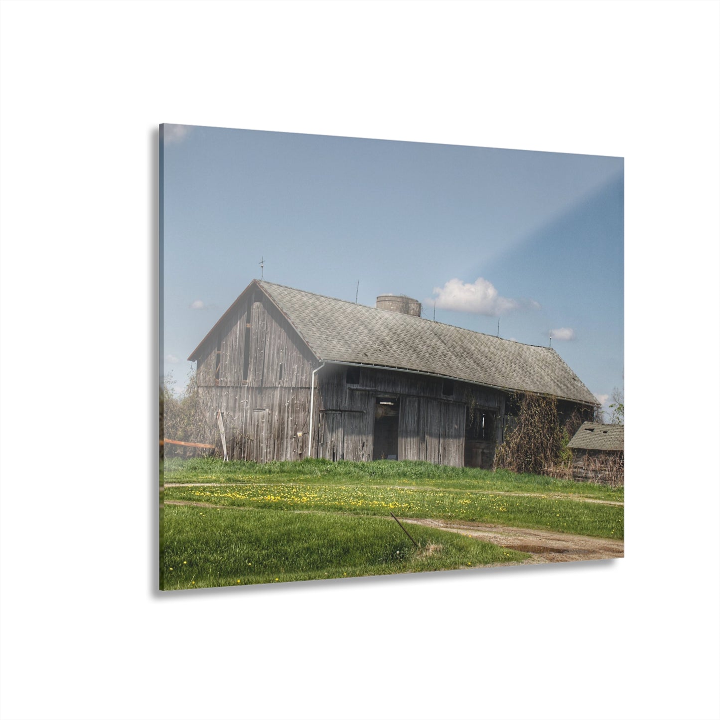 U R There Photography Wilder Road Grey II Rustic Farmhouse Acrylic Wall Print