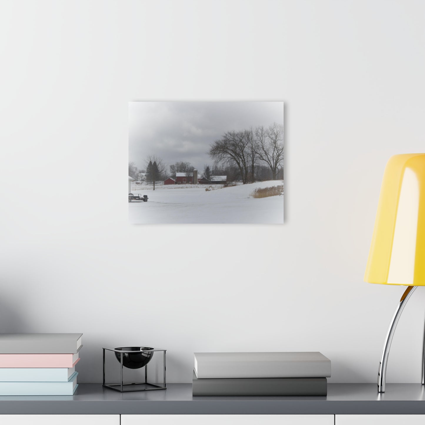 U R There Photography Across the Field on Sandy Lane Rustic Farmhouse Acrylic Wall Print