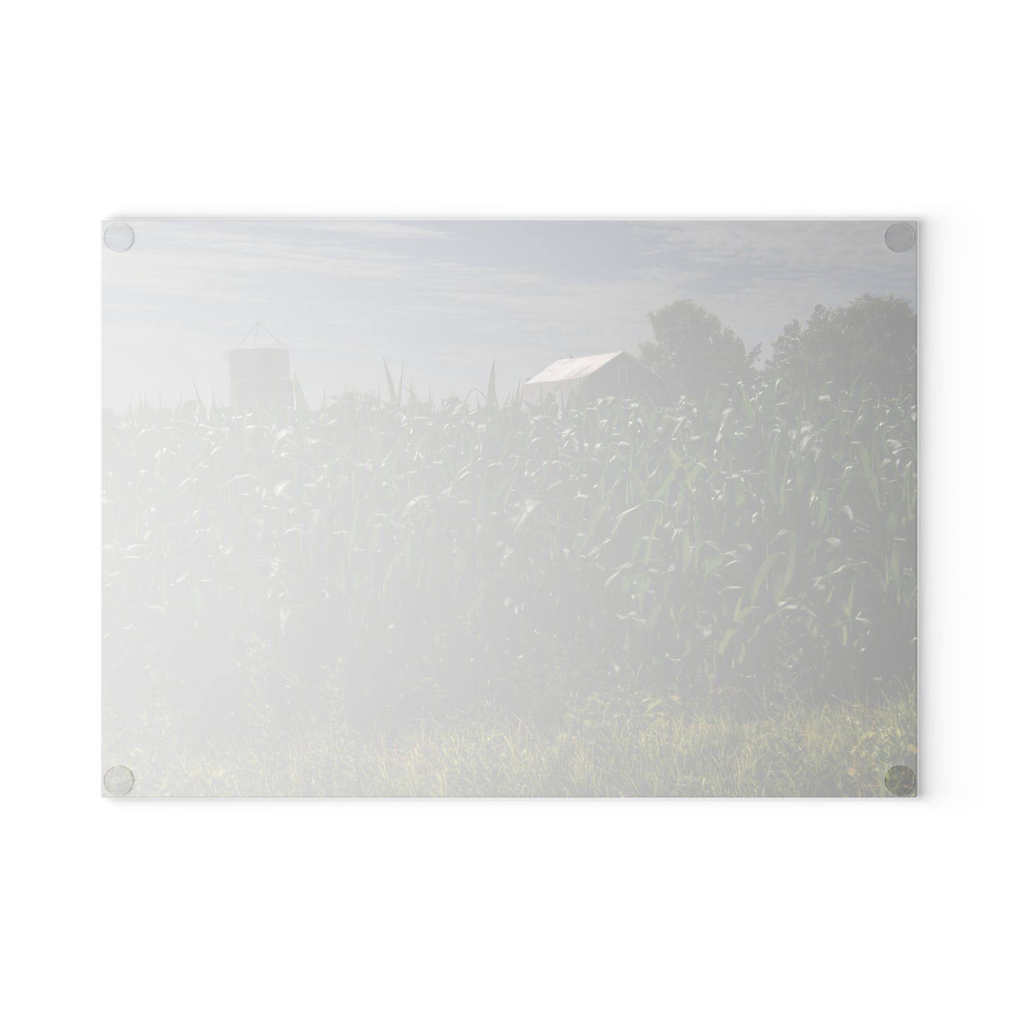 Rustic Farmhouse Cutting Board Featuring Above the Corn on Piersonville Road II