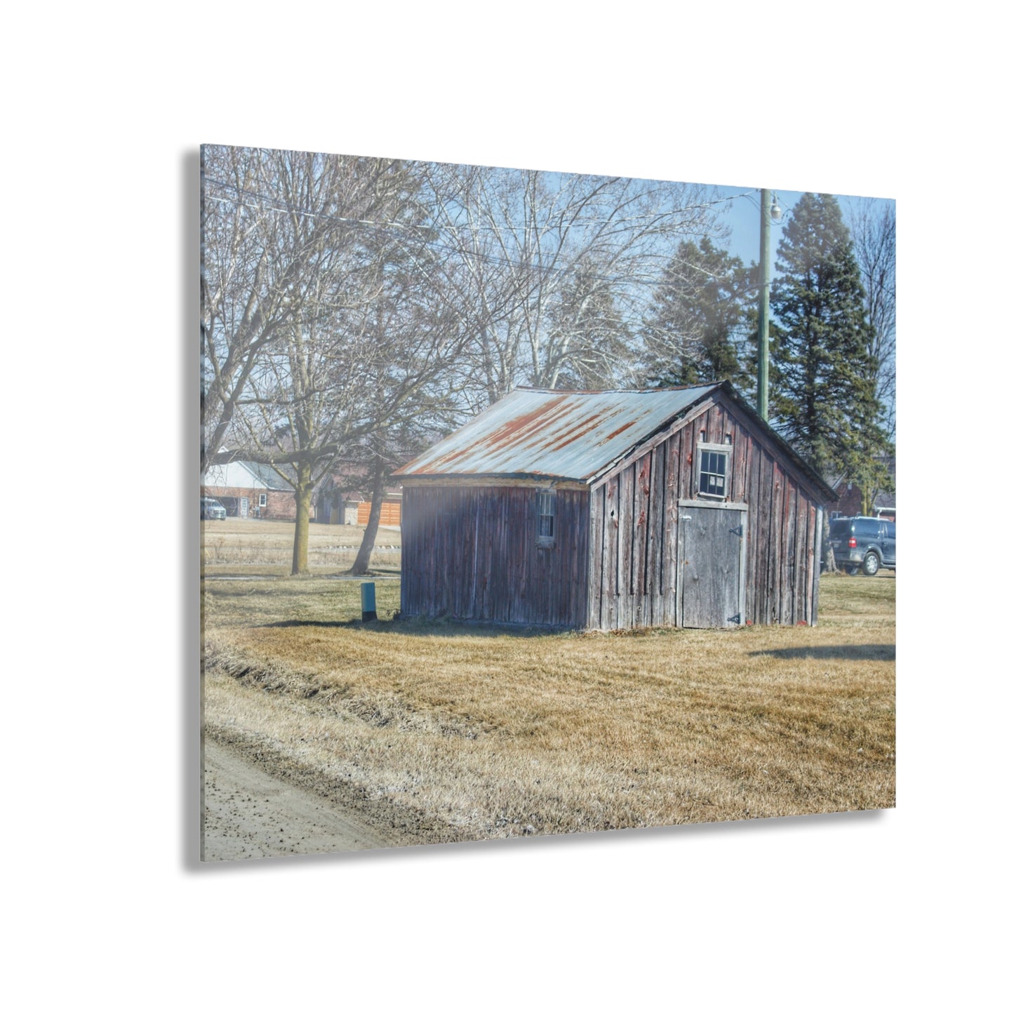 U R There Photography Ray Center Roadside Shack Rustic Farmhouse Acrylic Wall Print