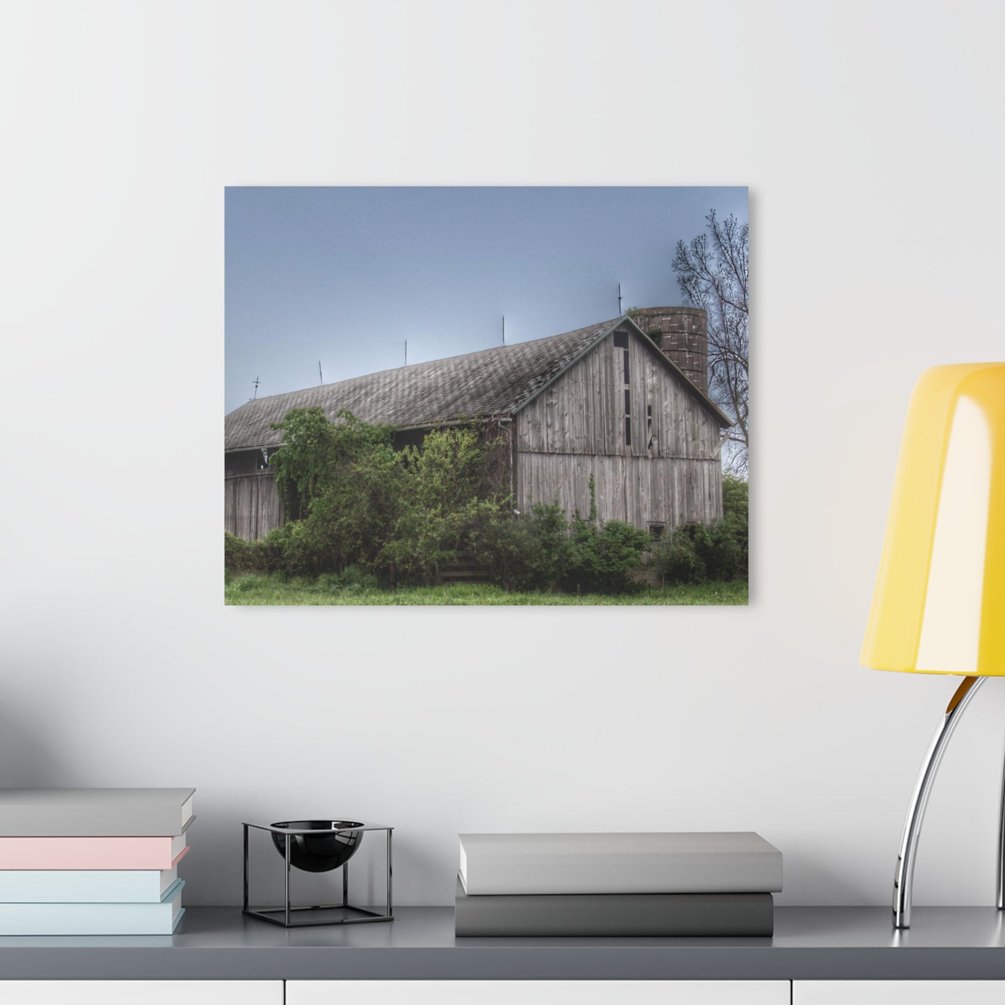 U R There Photography Wilder Road Grey I Rustic Farmhouse Acrylic Wall Print