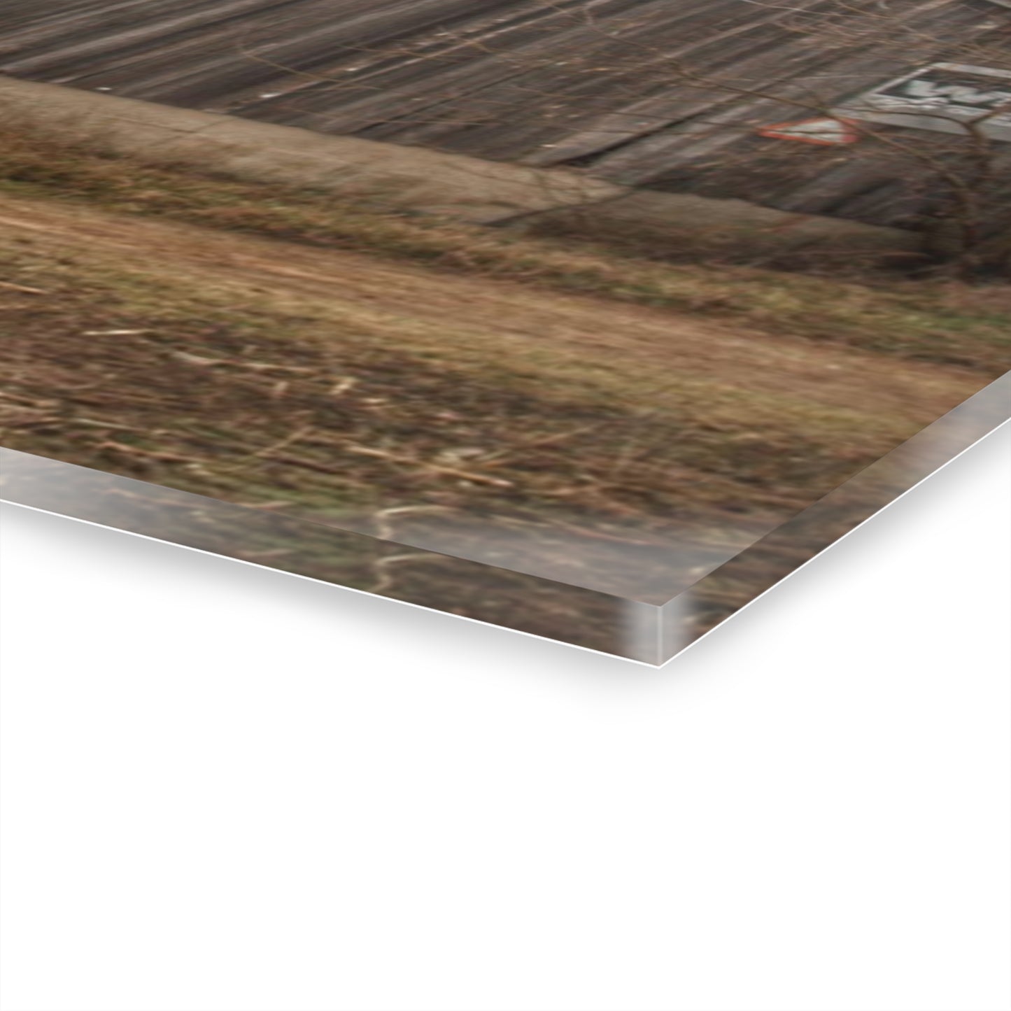 U R There Photography Arbela Road Greys Rustic Farmhouse Acrylic Wall Print